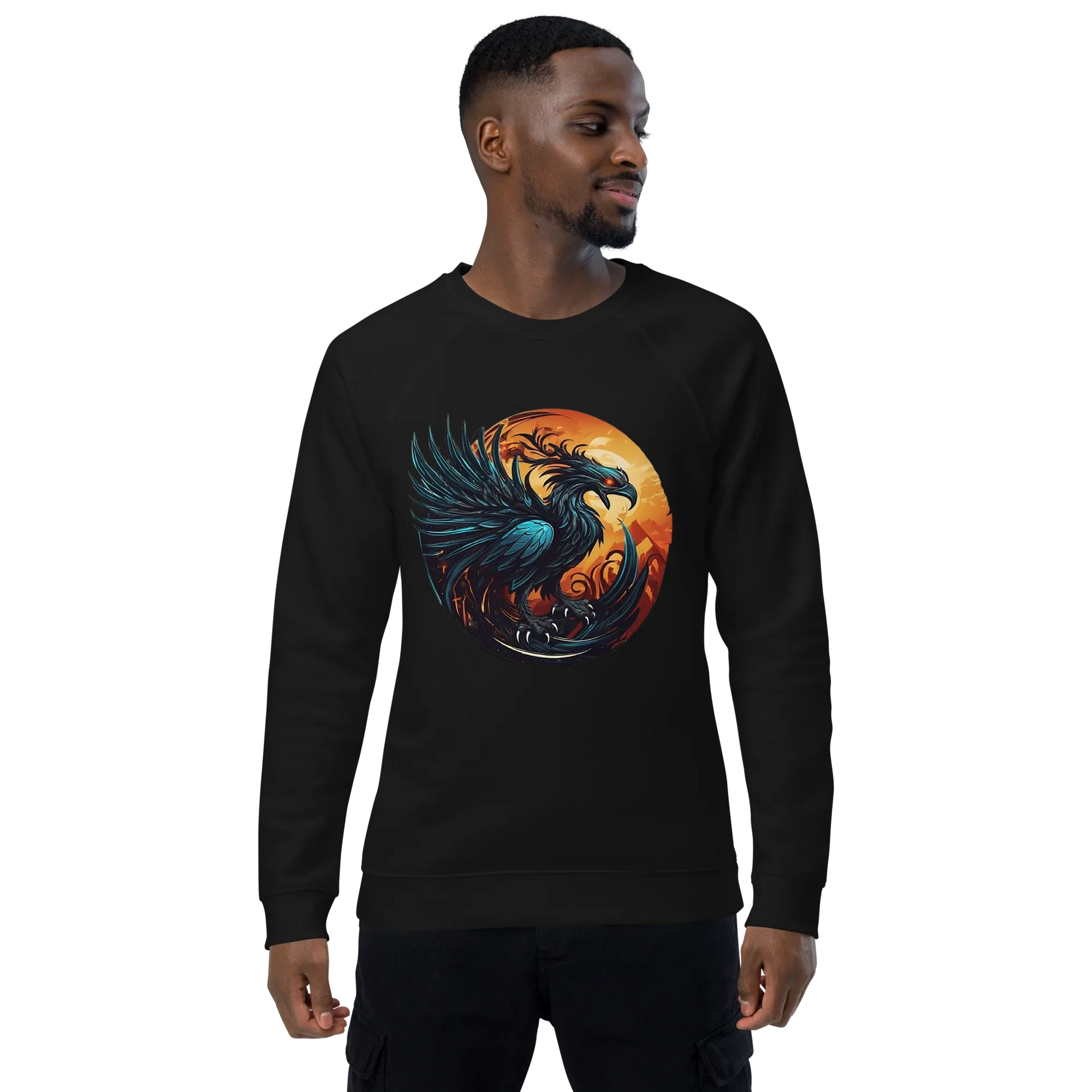 Unisex | Phoenix Organic Raglan Sweatshirt - AwRans Clothing