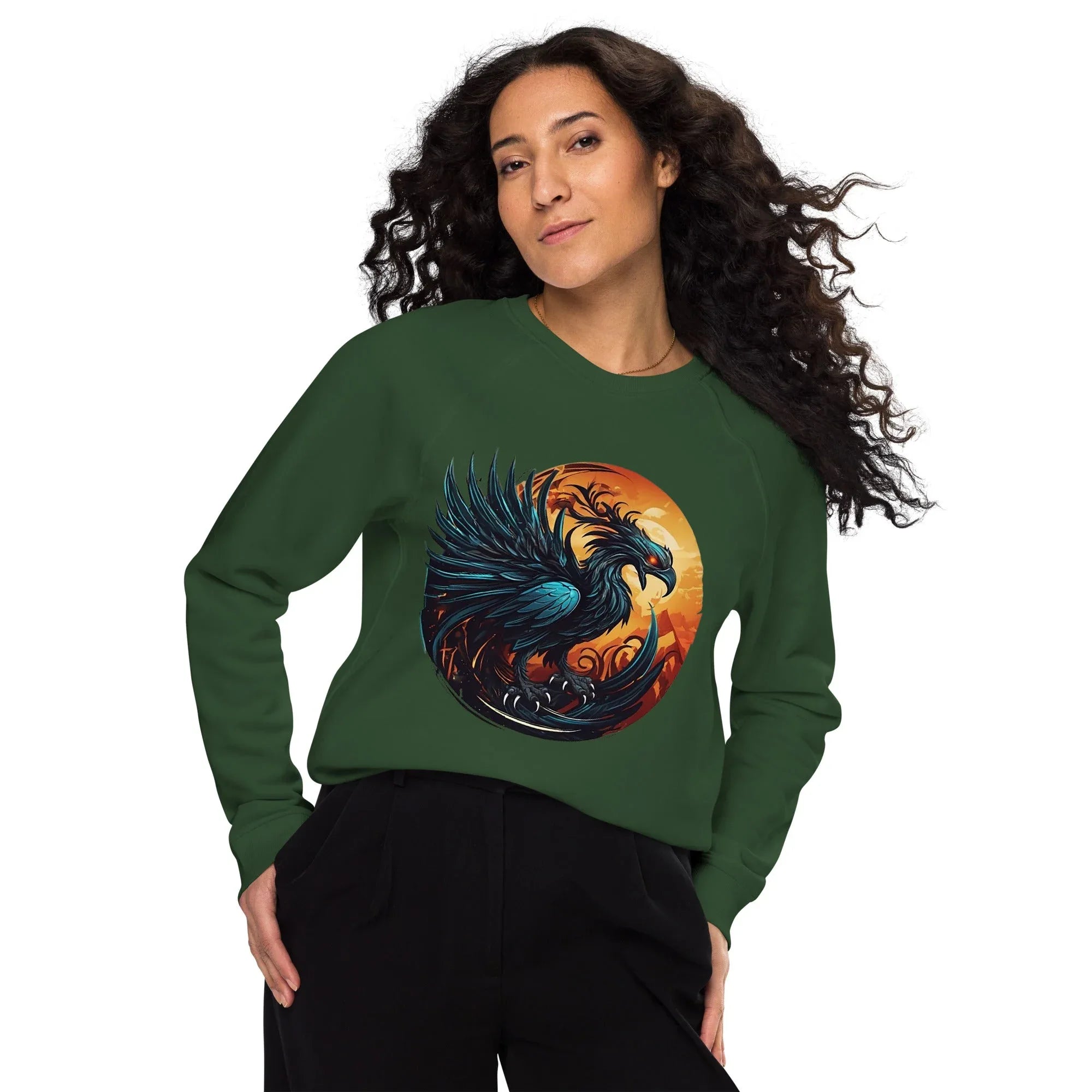 Unisex | Phoenix Organic Raglan Sweatshirt - AwRans Clothing