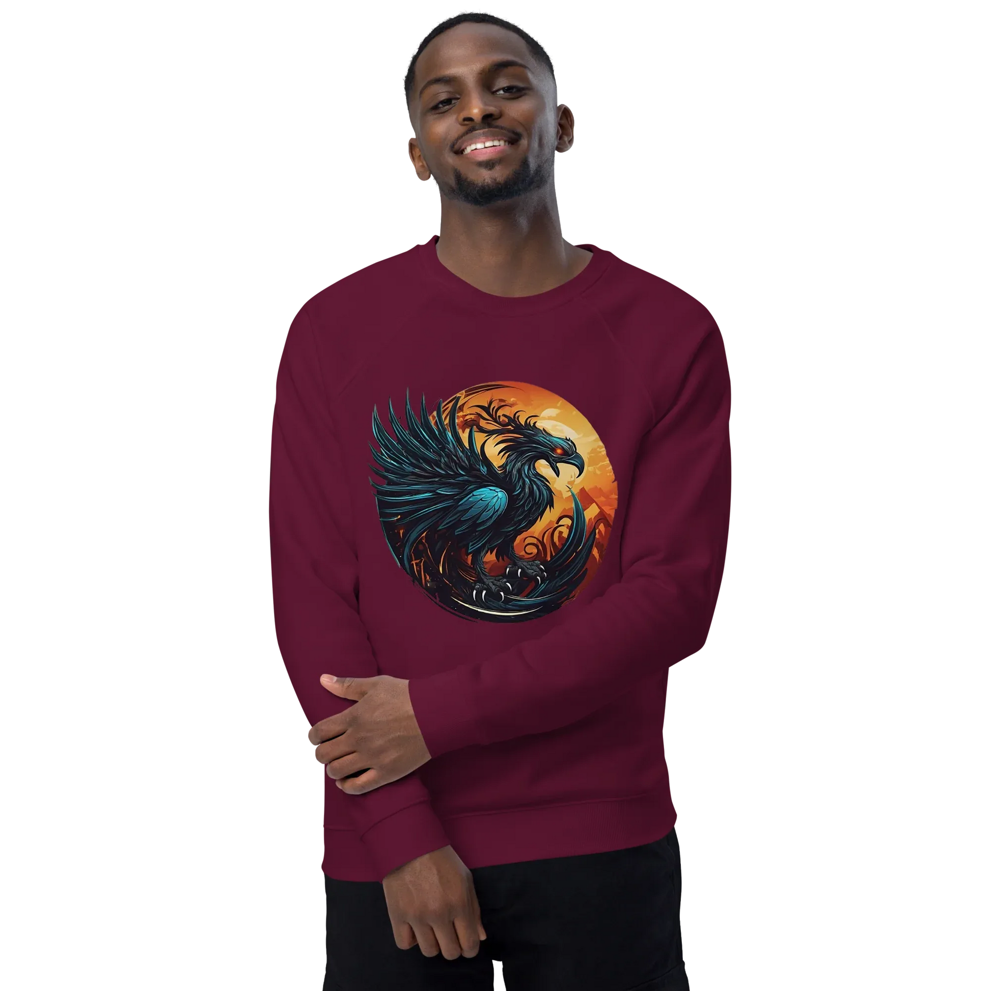 Unisex | Phoenix Organic Raglan Sweatshirt - AwRans Clothing