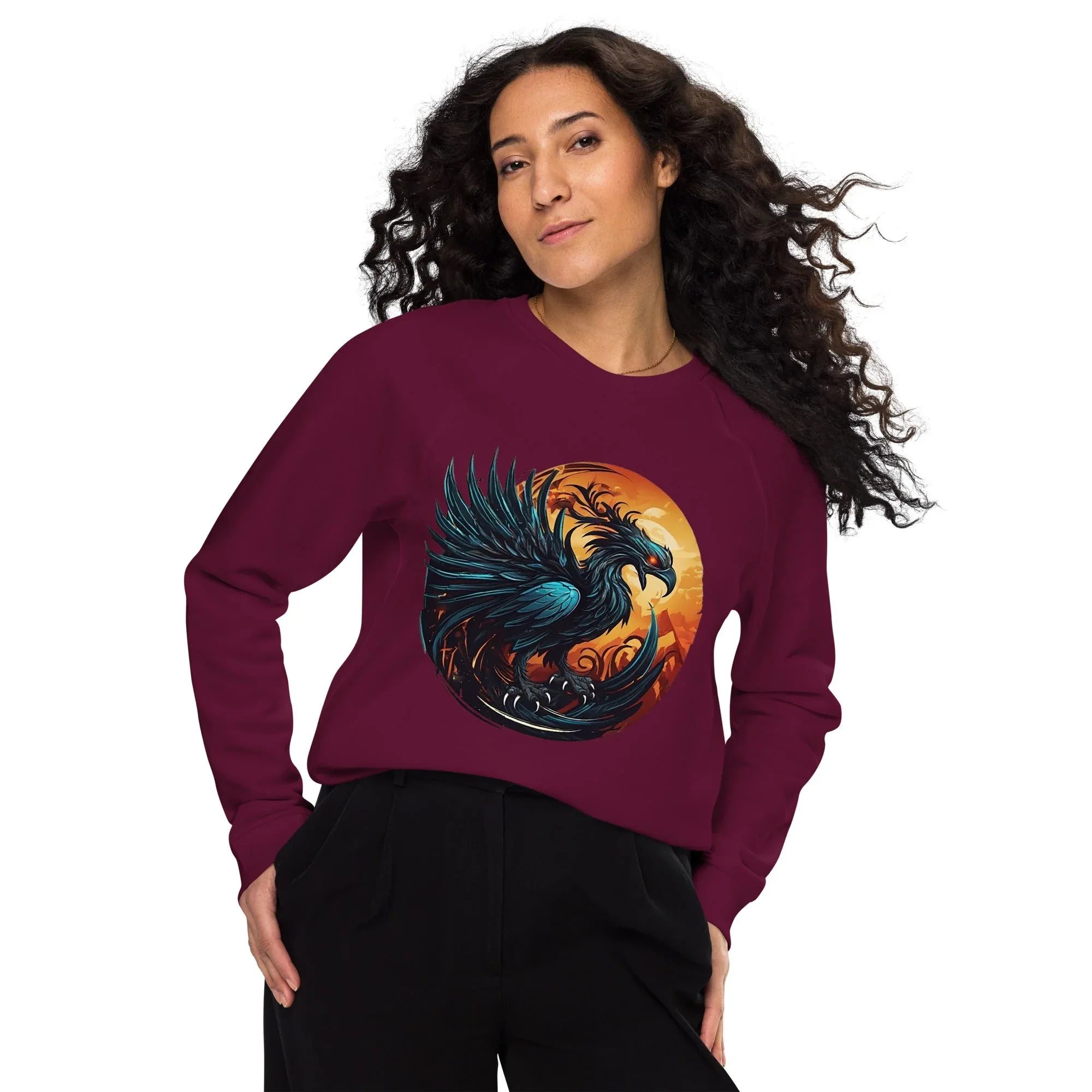 Unisex | Phoenix Organic Raglan Sweatshirt - AwRans Clothing
