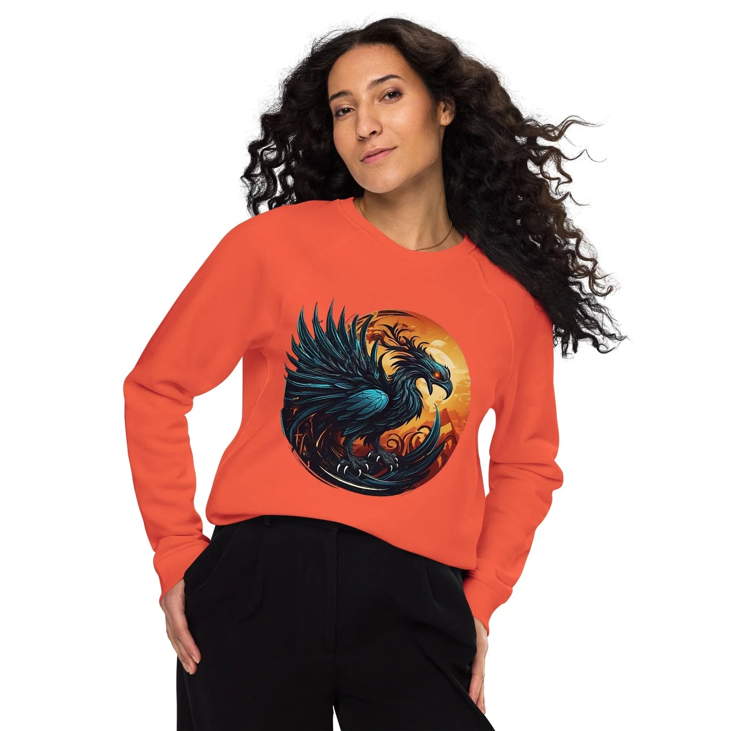 Unisex | Phoenix Organic Raglan Sweatshirt - AwRans Clothing
