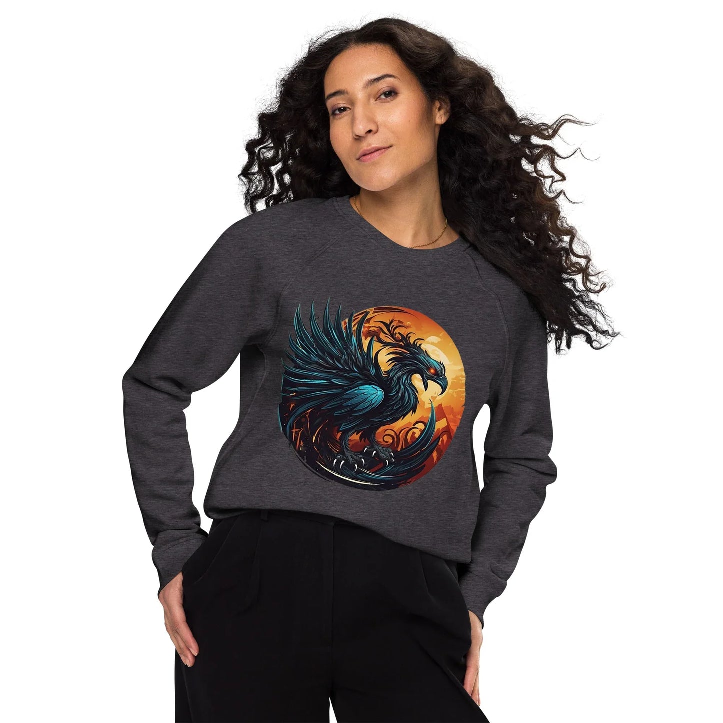 Unisex | Phoenix Organic Raglan Sweatshirt - AwRans Clothing