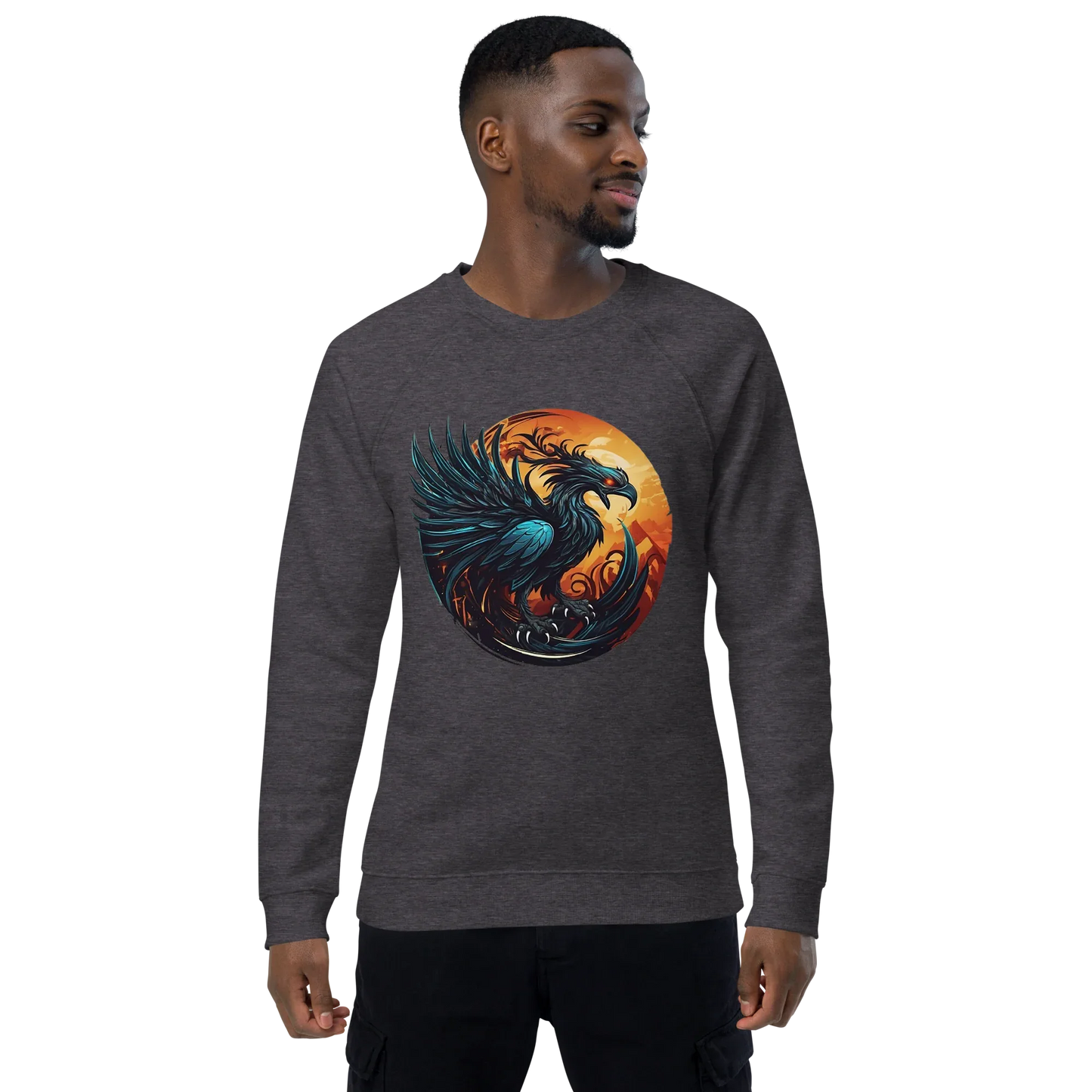 Unisex | Phoenix Organic Raglan Sweatshirt - AwRans Clothing