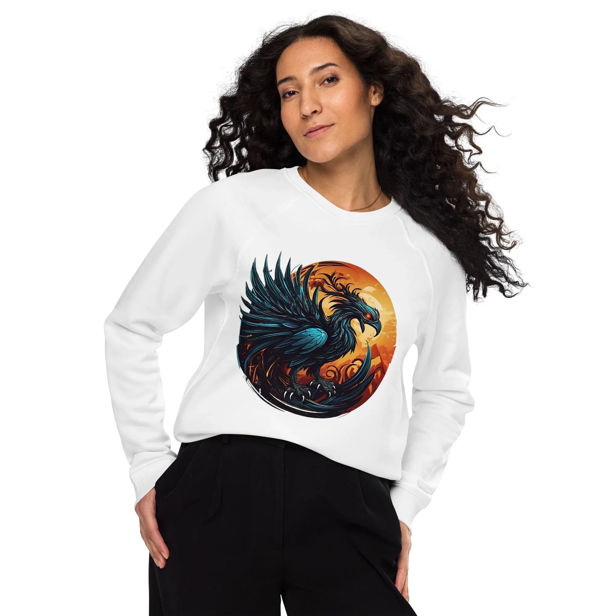 Unisex | Phoenix Organic Raglan Sweatshirt - AwRans Clothing