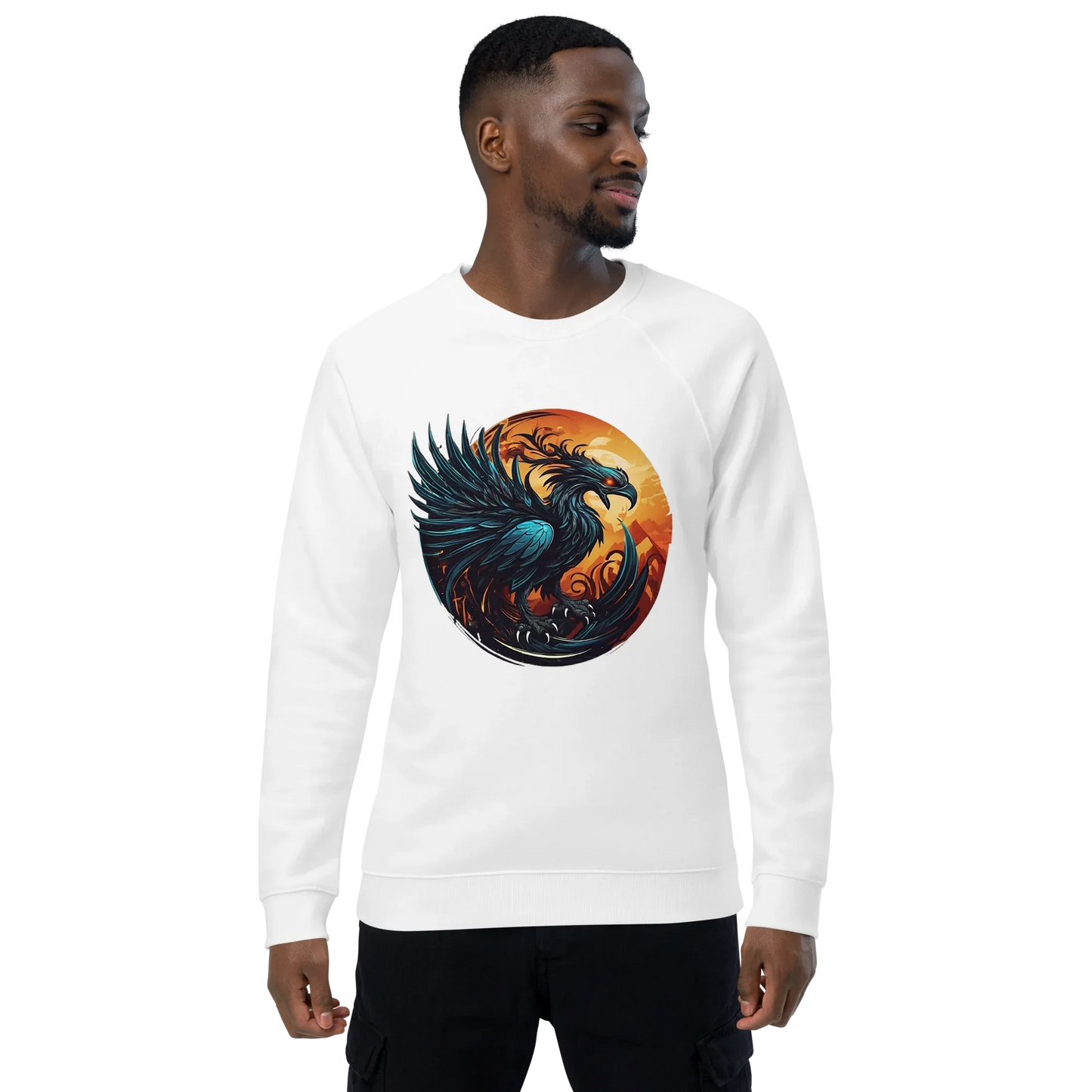 Unisex | Phoenix Organic Raglan Sweatshirt - AwRans Clothing