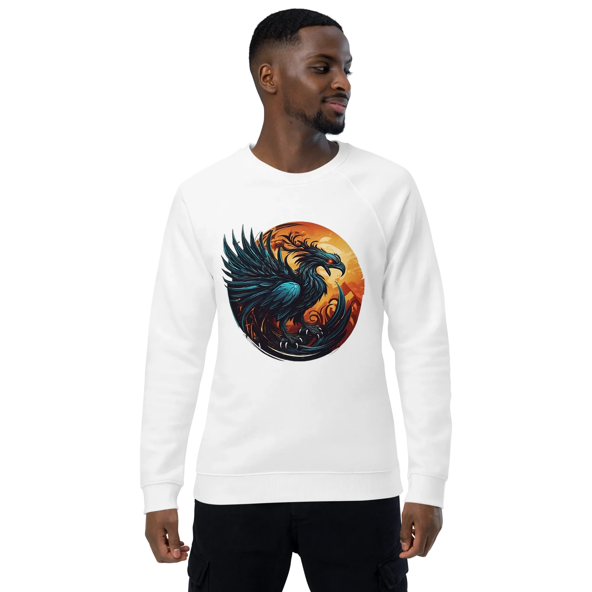 Unisex | Phoenix Organic Raglan Sweatshirt - AwRans Clothing