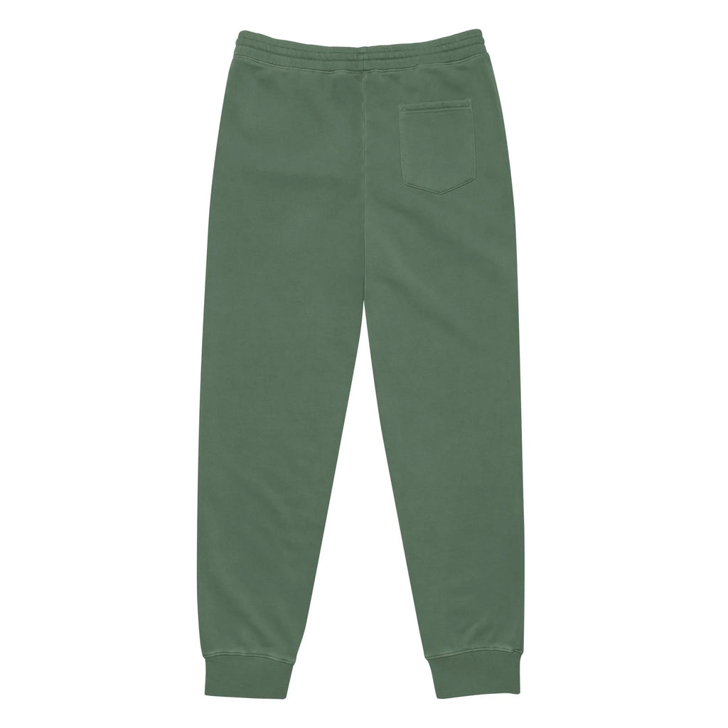 AwRans | Premium Unisex pigment-dyed sweatpants sweatpants AwRans Clothing unisex-pigment-dyed-sweatpants-pigment-alpine-green-back-688d531bb0380