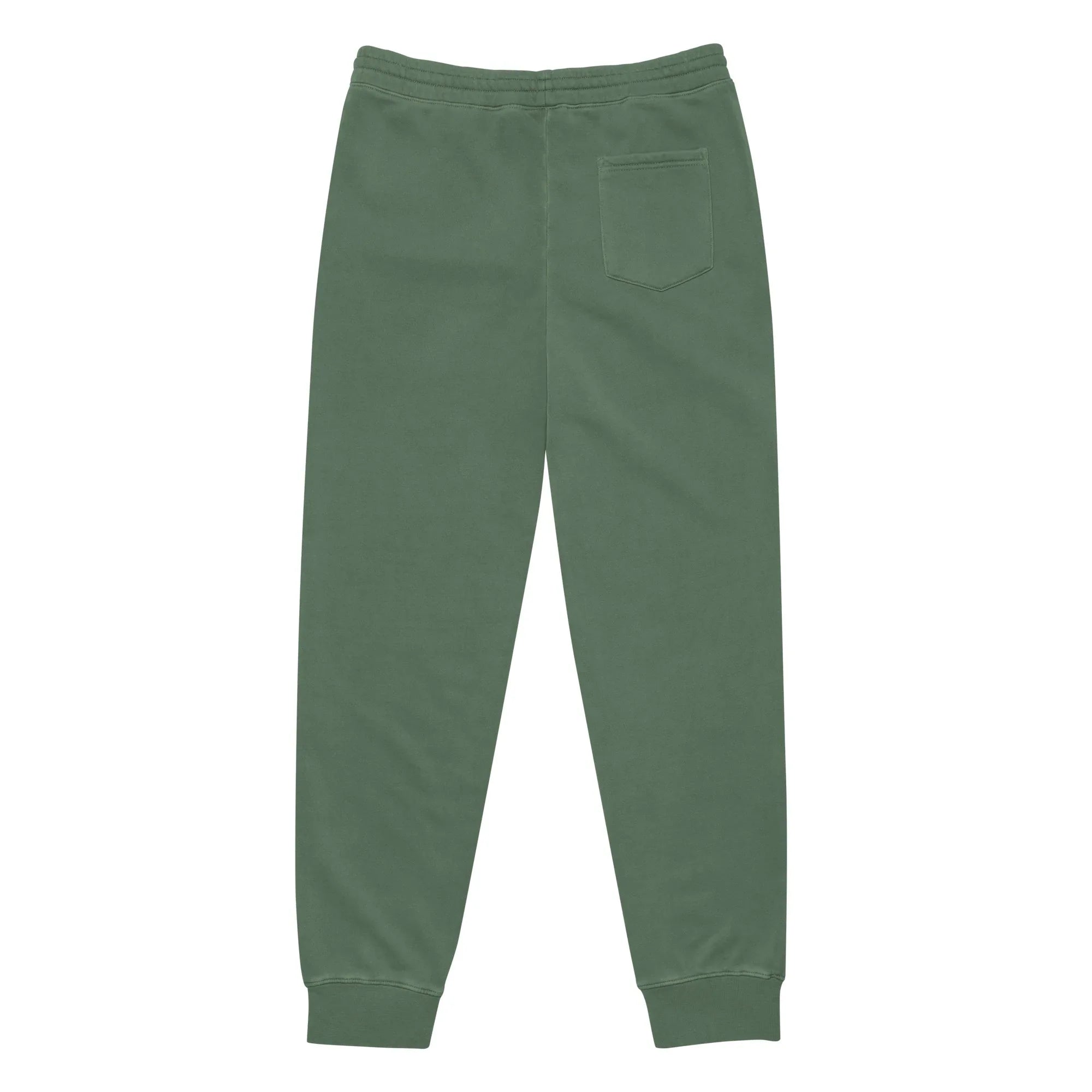 AwRans | Premium Unisex pigment-dyed sweatpants sweatpants AwRans Clothing unisex-pigment-dyed-sweatpants-pigment-alpine-green-back-688d531bb0380