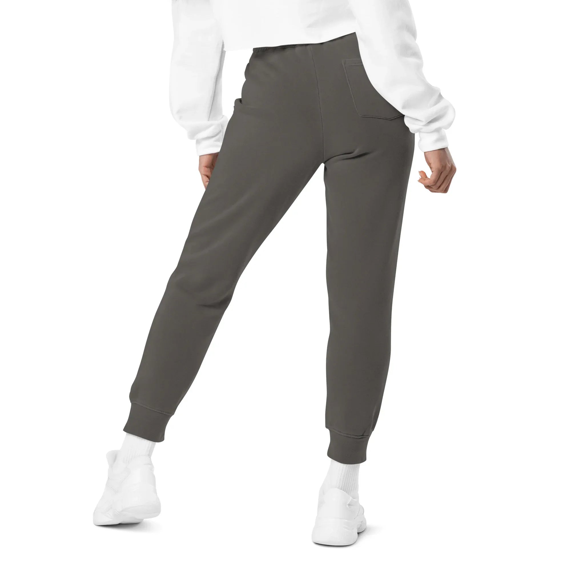 AwRans | Premium Unisex pigment-dyed sweatpants sweatpants AwRans Clothing unisex-pigment-dyed-sweatpants-pigment-black-back-688d531bab5d7