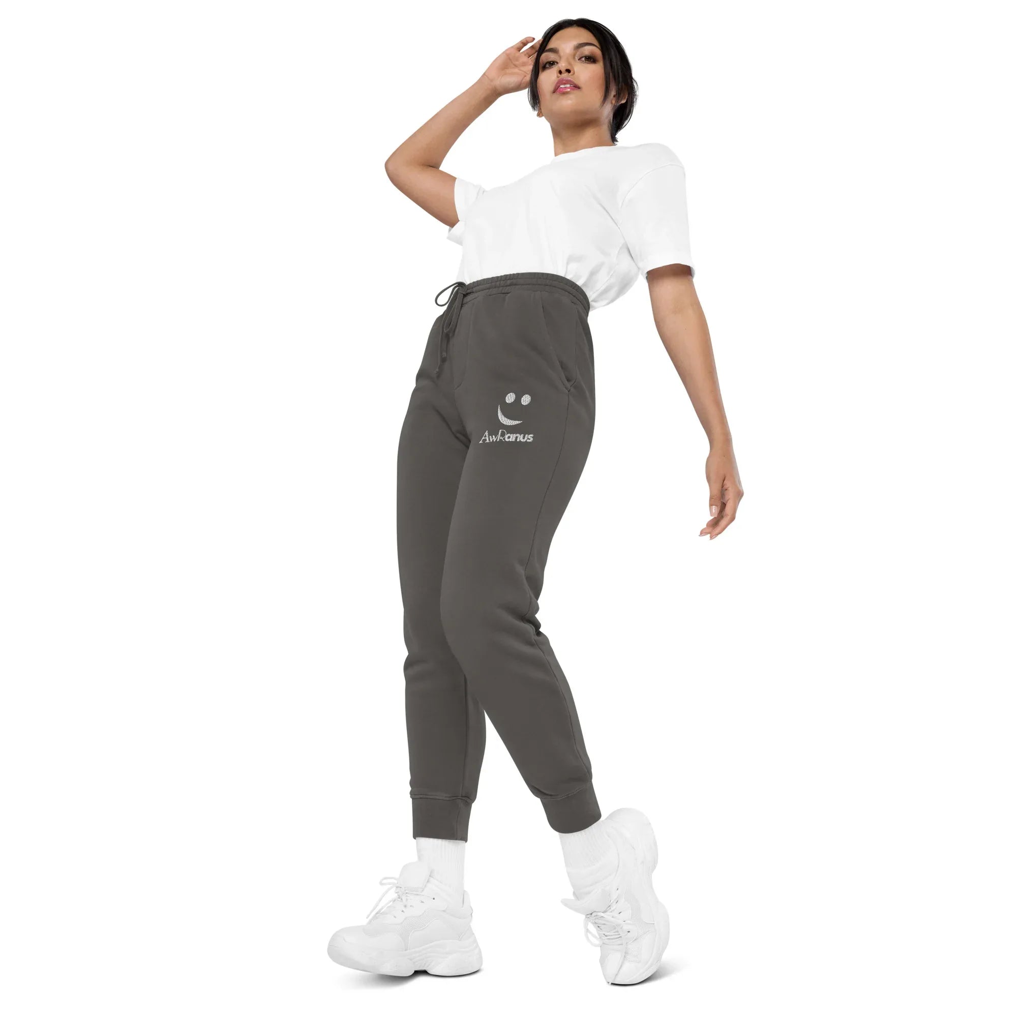 AwRans | Premium Unisex pigment-dyed sweatpants sweatpants AwRans Clothing unisex-pigment-dyed-sweatpants-pigment-black-left-front-2-688d531baafd5