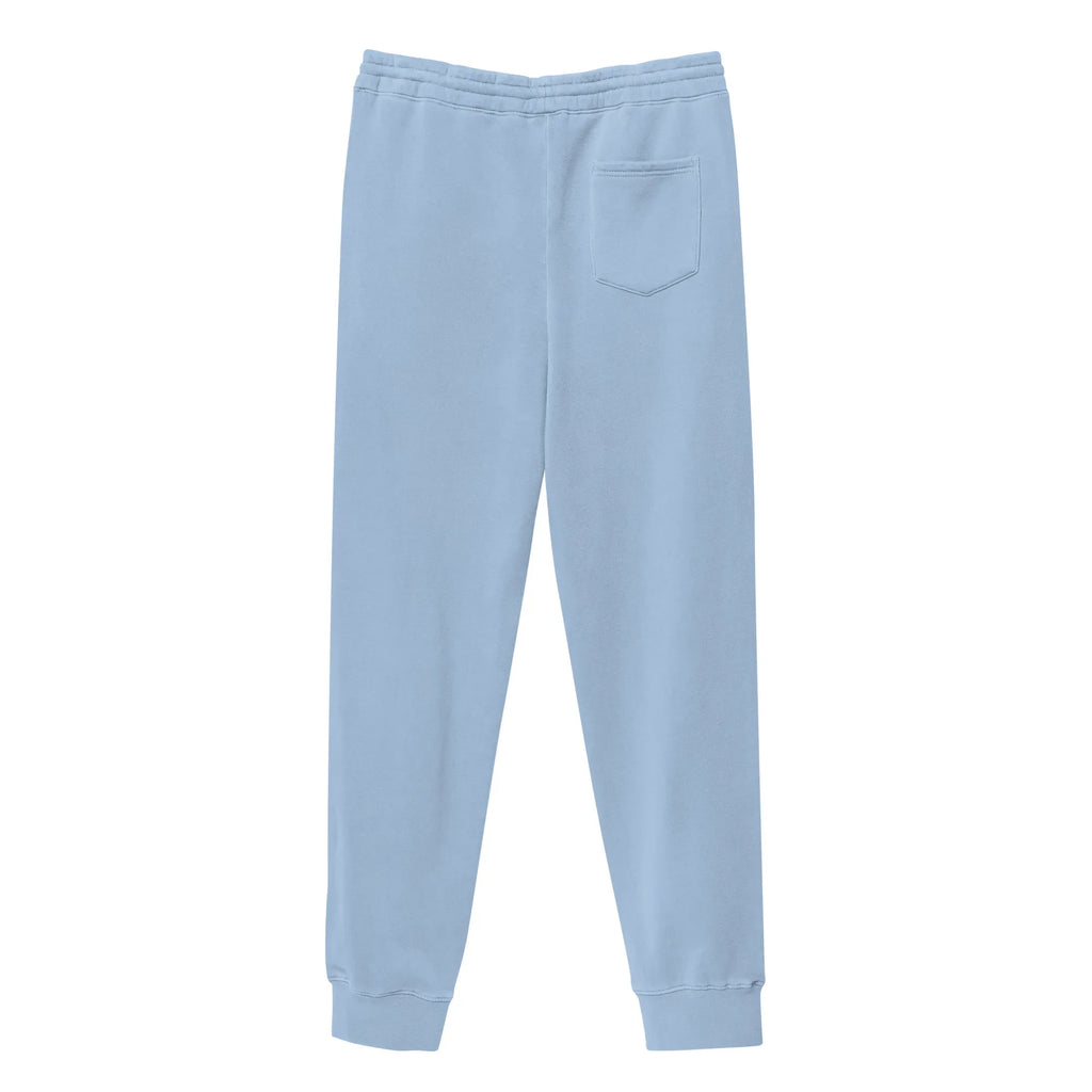 AwRans | Premium Unisex pigment-dyed sweatpants sweatpants AwRans Clothing unisex-pigment-dyed-sweatpants-pigment-light-blue-back-688d531bac227