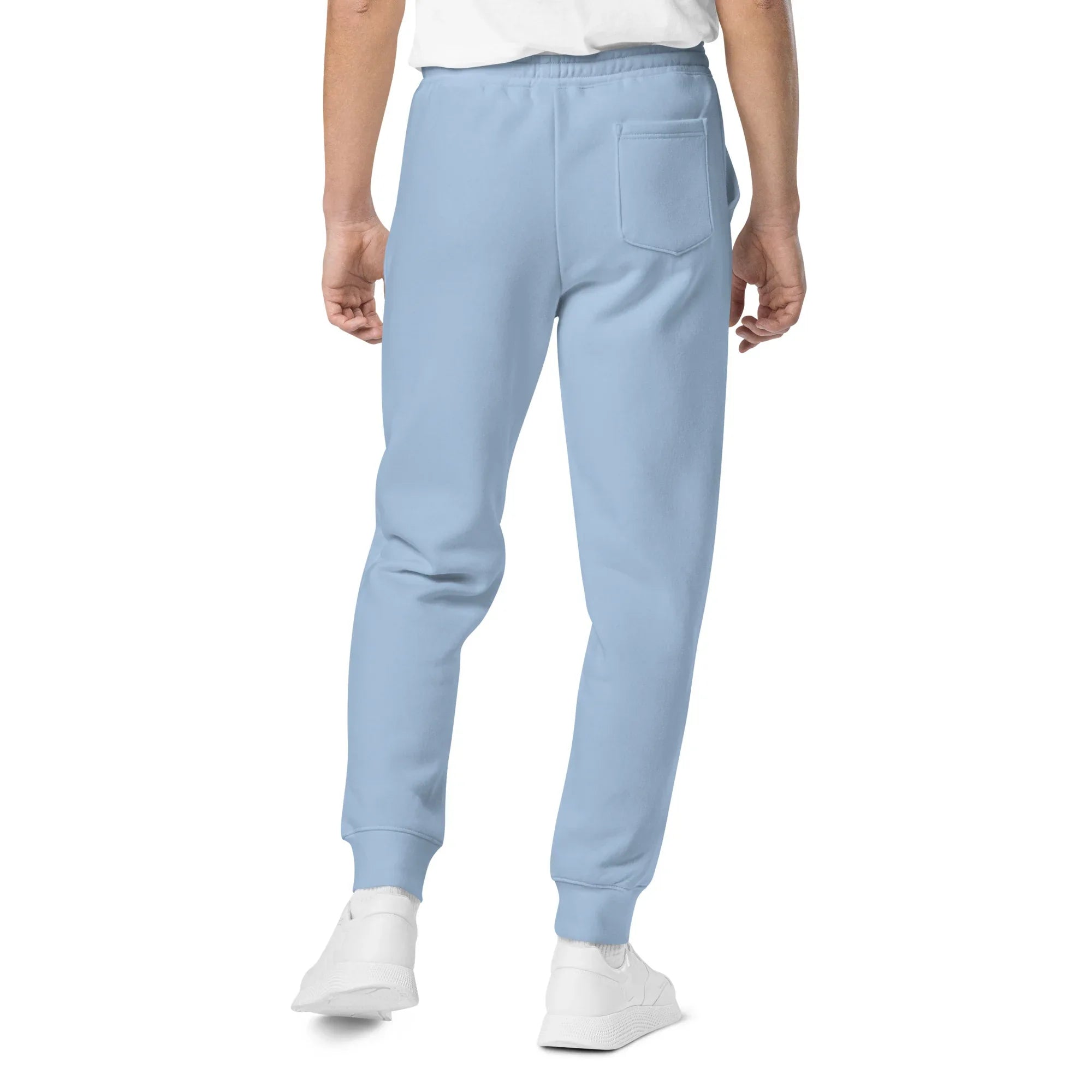 AwRans | Premium Unisex pigment-dyed sweatpants sweatpants AwRans Clothing unisex-pigment-dyed-sweatpants-pigment-light-blue-back-688d531bade87