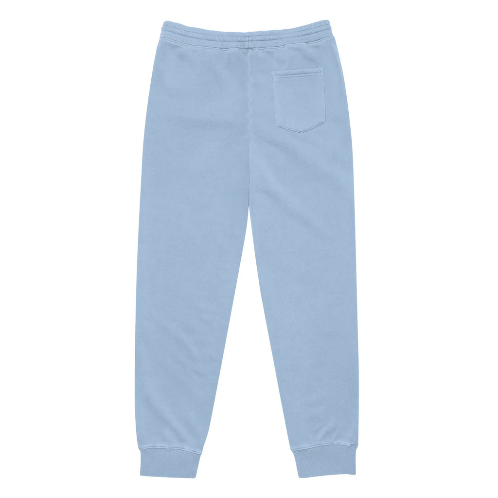 AwRans | Premium Unisex pigment-dyed sweatpants sweatpants AwRans Clothing unisex-pigment-dyed-sweatpants-pigment-light-blue-back-688d531bb09c7
