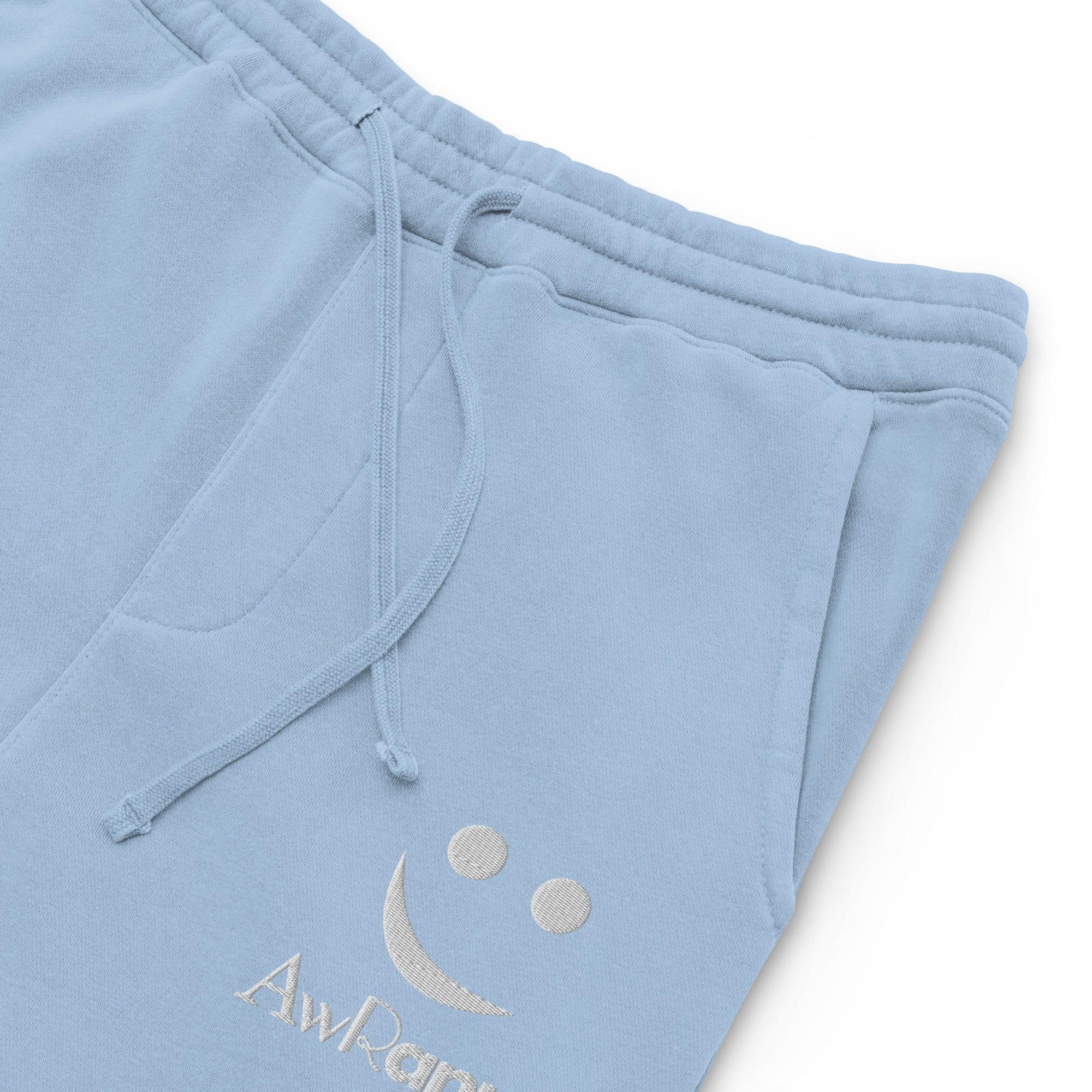 AwRans | Premium Unisex pigment-dyed sweatpants sweatpants AwRans Clothing unisex-pigment-dyed-sweatpants-pigment-light-blue-product-details-688d531bac198