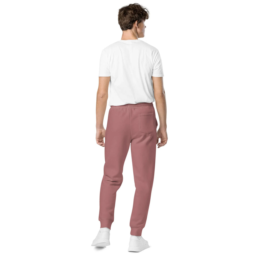 AwRans | Premium Unisex pigment-dyed sweatpants sweatpants AwRans Clothing unisex-pigment-dyed-sweatpants-pigment-maroon-back-688d531baf279