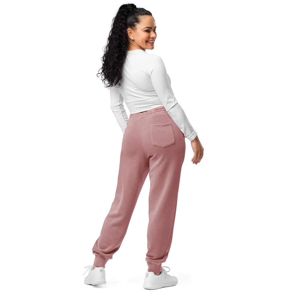 AwRans | Premium Unisex pigment-dyed sweatpants sweatpants AwRans Clothing unisex-pigment-dyed-sweatpants-pigment-maroon-back-688d531bafa80