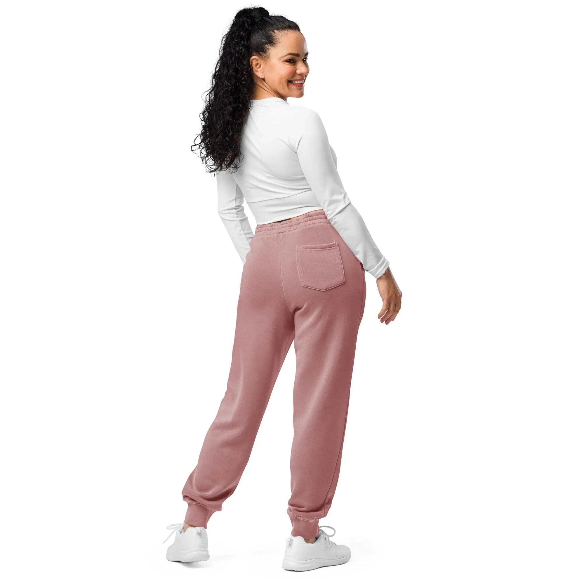AwRans | Premium Unisex pigment-dyed sweatpants sweatpants AwRans Clothing unisex-pigment-dyed-sweatpants-pigment-maroon-back-688d531bafa80