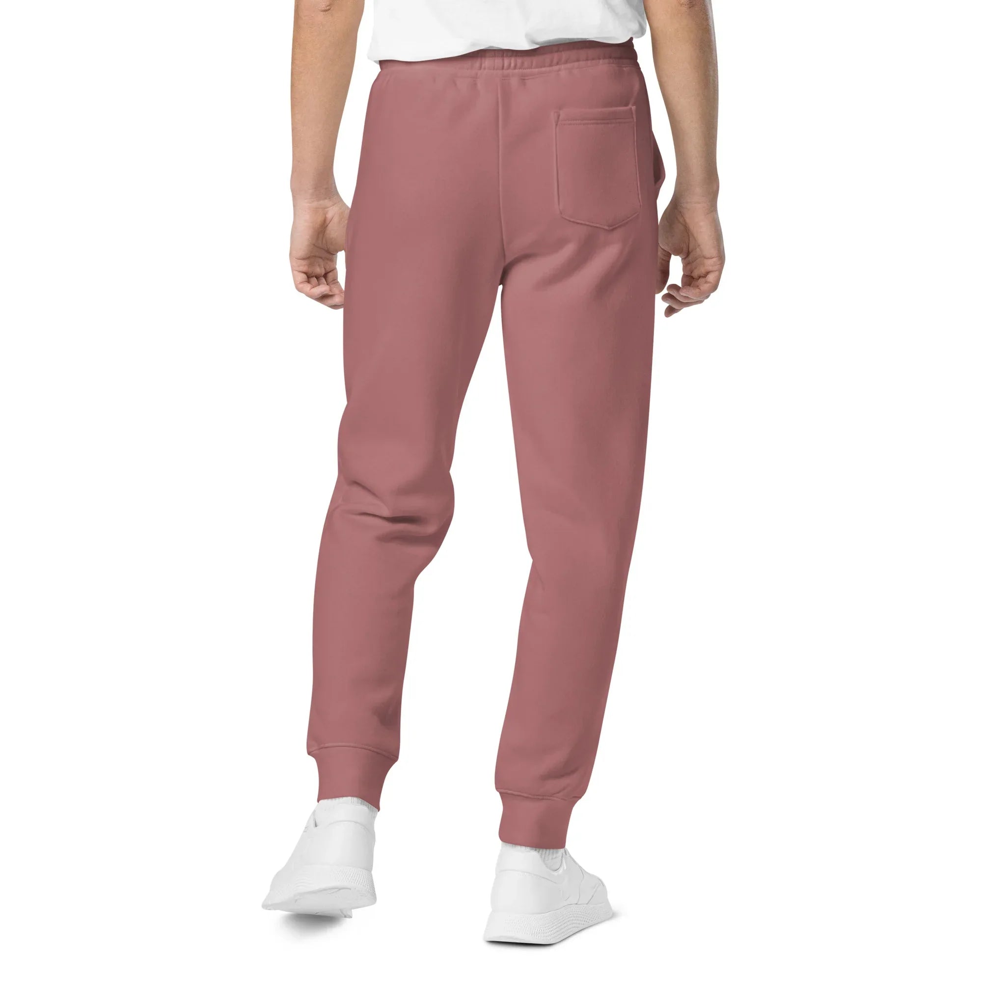 AwRans | Premium Unisex pigment-dyed sweatpants sweatpants AwRans Clothing unisex-pigment-dyed-sweatpants-pigment-maroon-back-688d531bafd9f