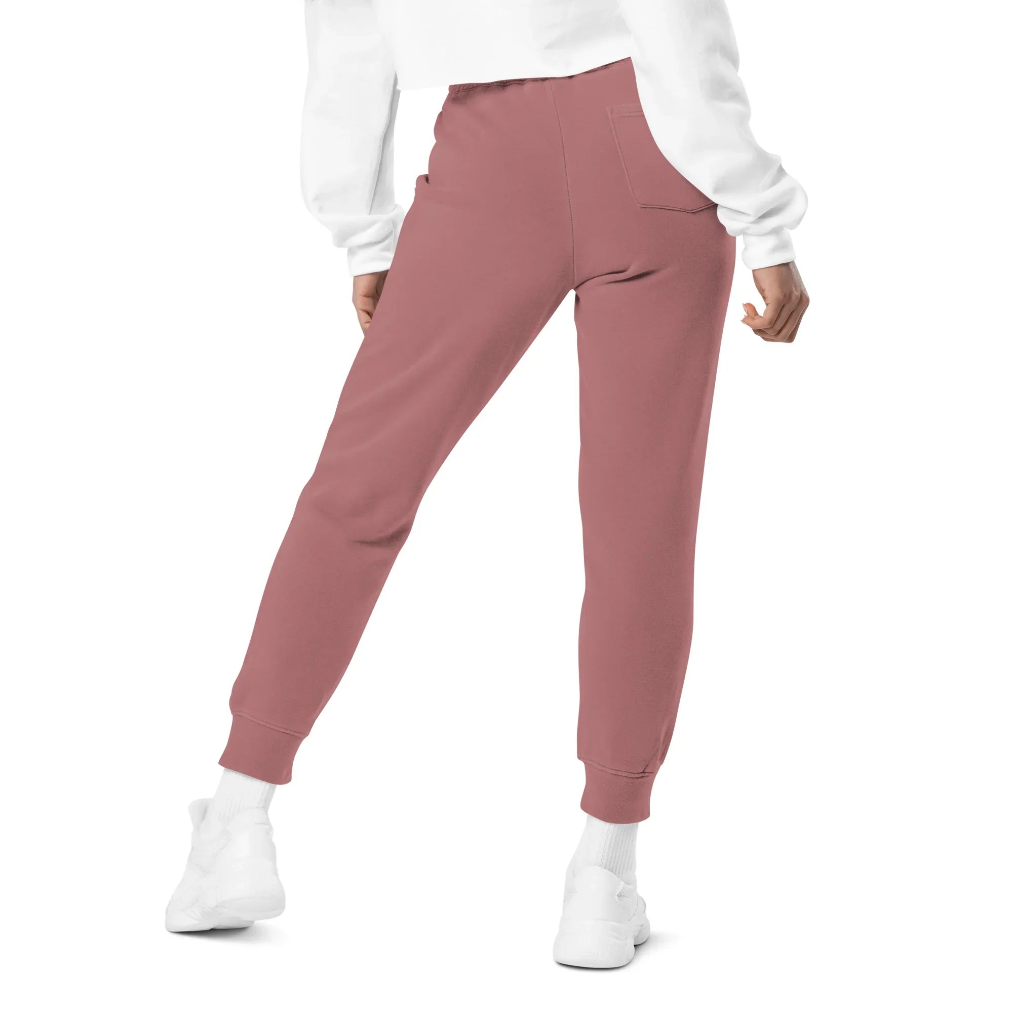 AwRans | Premium Unisex pigment-dyed sweatpants sweatpants AwRans Clothing unisex-pigment-dyed-sweatpants-pigment-maroon-back-688d531bb00bf