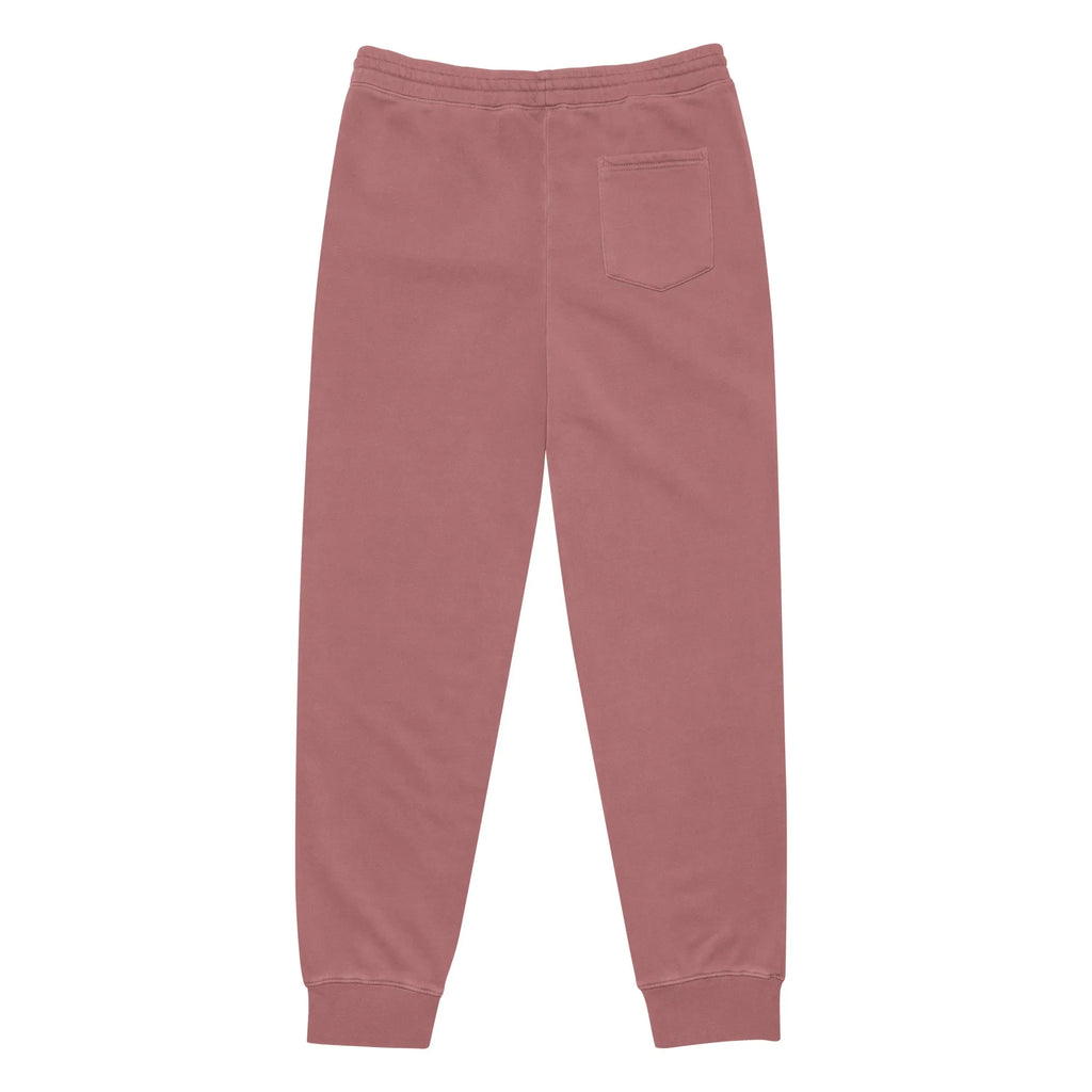 AwRans | Premium Unisex pigment-dyed sweatpants sweatpants AwRans Clothing unisex-pigment-dyed-sweatpants-pigment-maroon-back-688d531bb053a
