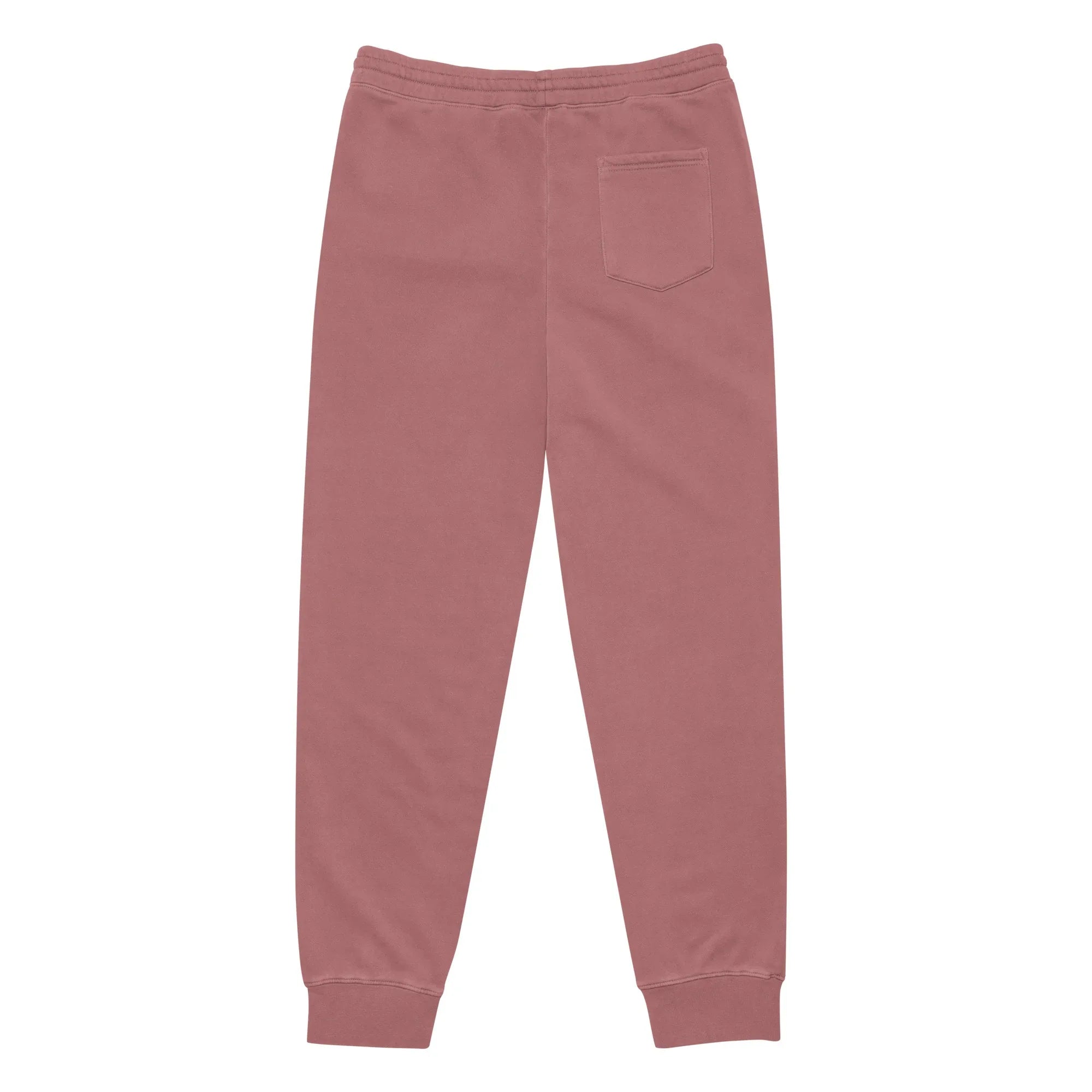 AwRans | Premium Unisex pigment-dyed sweatpants sweatpants AwRans Clothing unisex-pigment-dyed-sweatpants-pigment-maroon-back-688d531bb053a