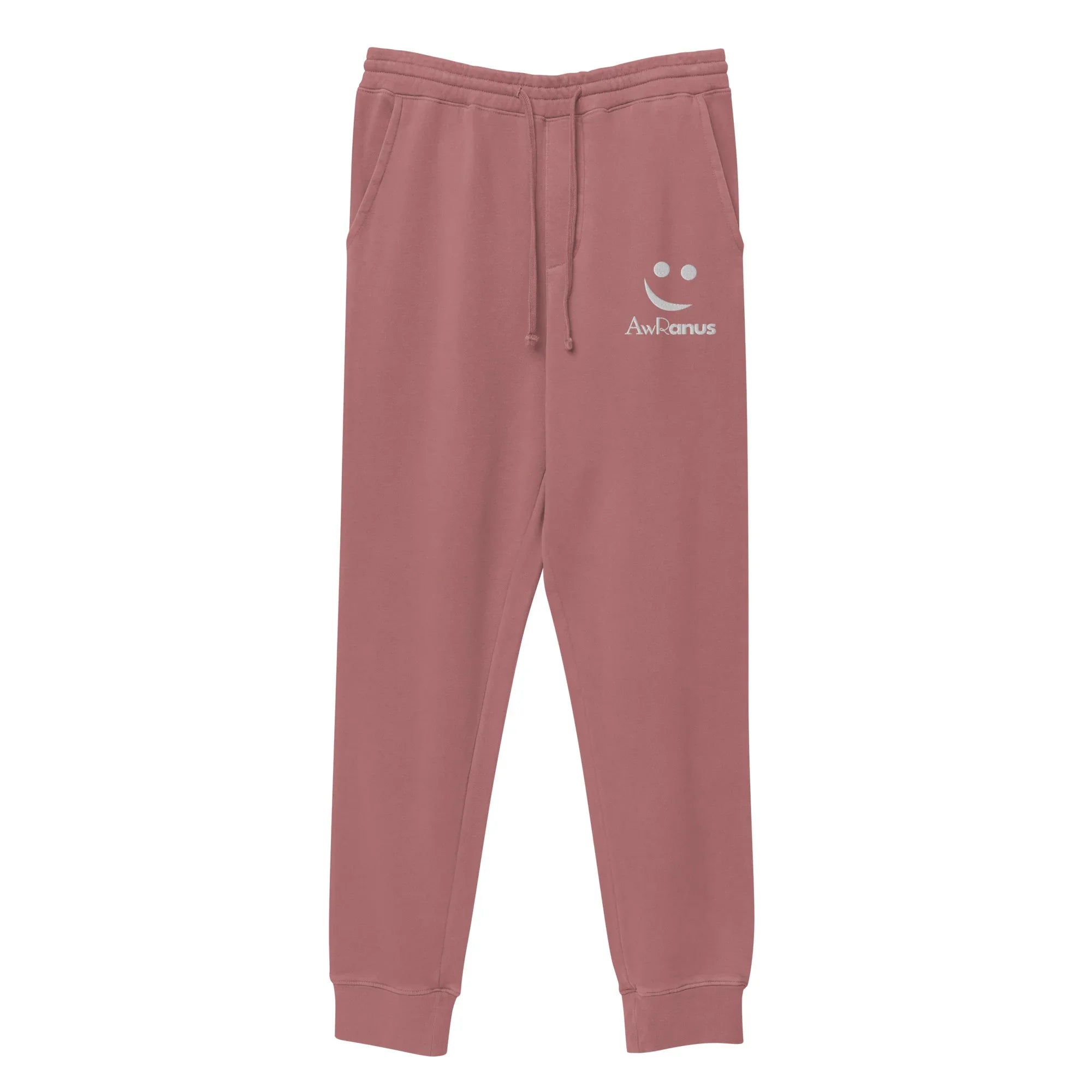 AwRans | Premium Unisex pigment-dyed sweatpants sweatpants AwRans Clothing unisex-pigment-dyed-sweatpants-pigment-maroon-front-688d531baf6ba