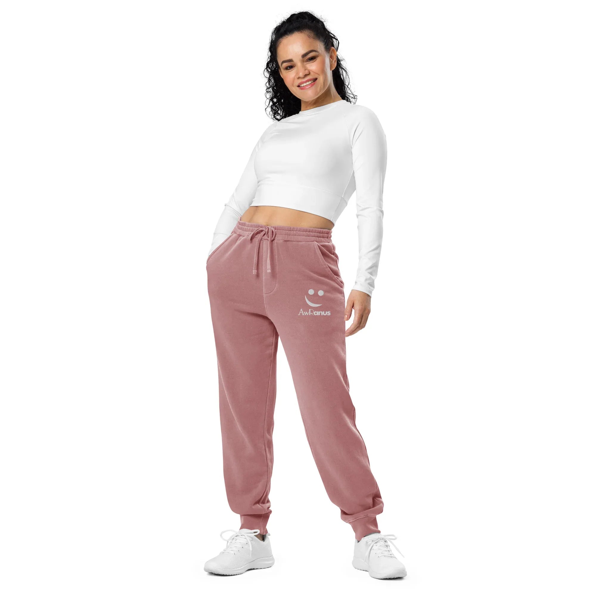 AwRans | Premium Unisex pigment-dyed sweatpants sweatpants AwRans Clothing unisex-pigment-dyed-sweatpants-pigment-maroon-front-688d531bafb01