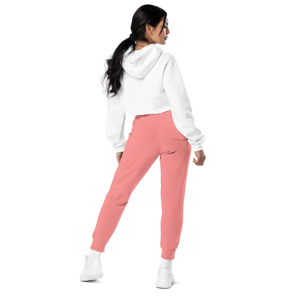 AwRans | Premium Unisex pigment-dyed sweatpants sweatpants AwRans Clothing unisex-pigment-dyed-sweatpants-pigment-pink-back-688d531bae37a