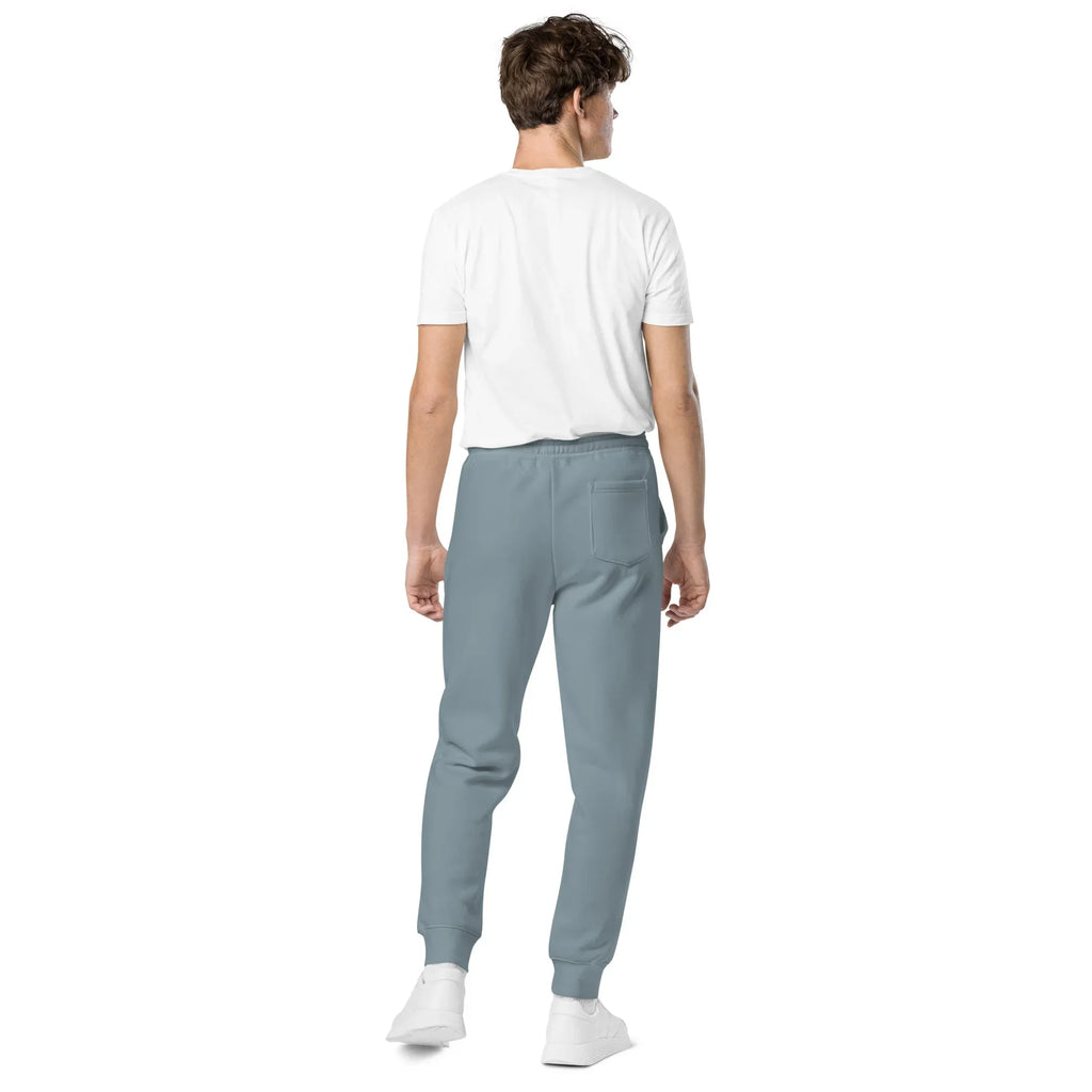AwRans | Premium Unisex pigment-dyed sweatpants sweatpants AwRans Clothing unisex-pigment-dyed-sweatpants-pigment-slate-blue-back-688d531bae7a4