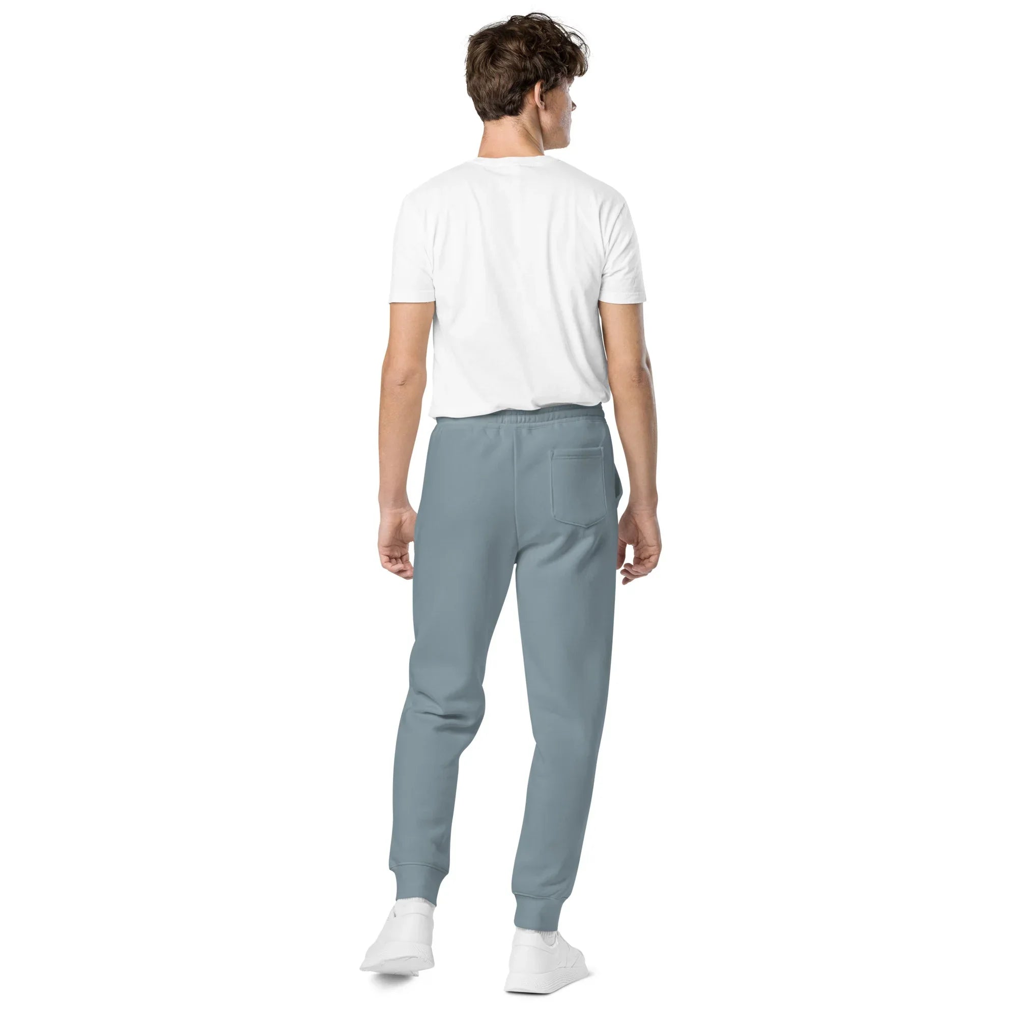 AwRans | Premium Unisex pigment-dyed sweatpants sweatpants AwRans Clothing unisex-pigment-dyed-sweatpants-pigment-slate-blue-back-688d531bae7a4