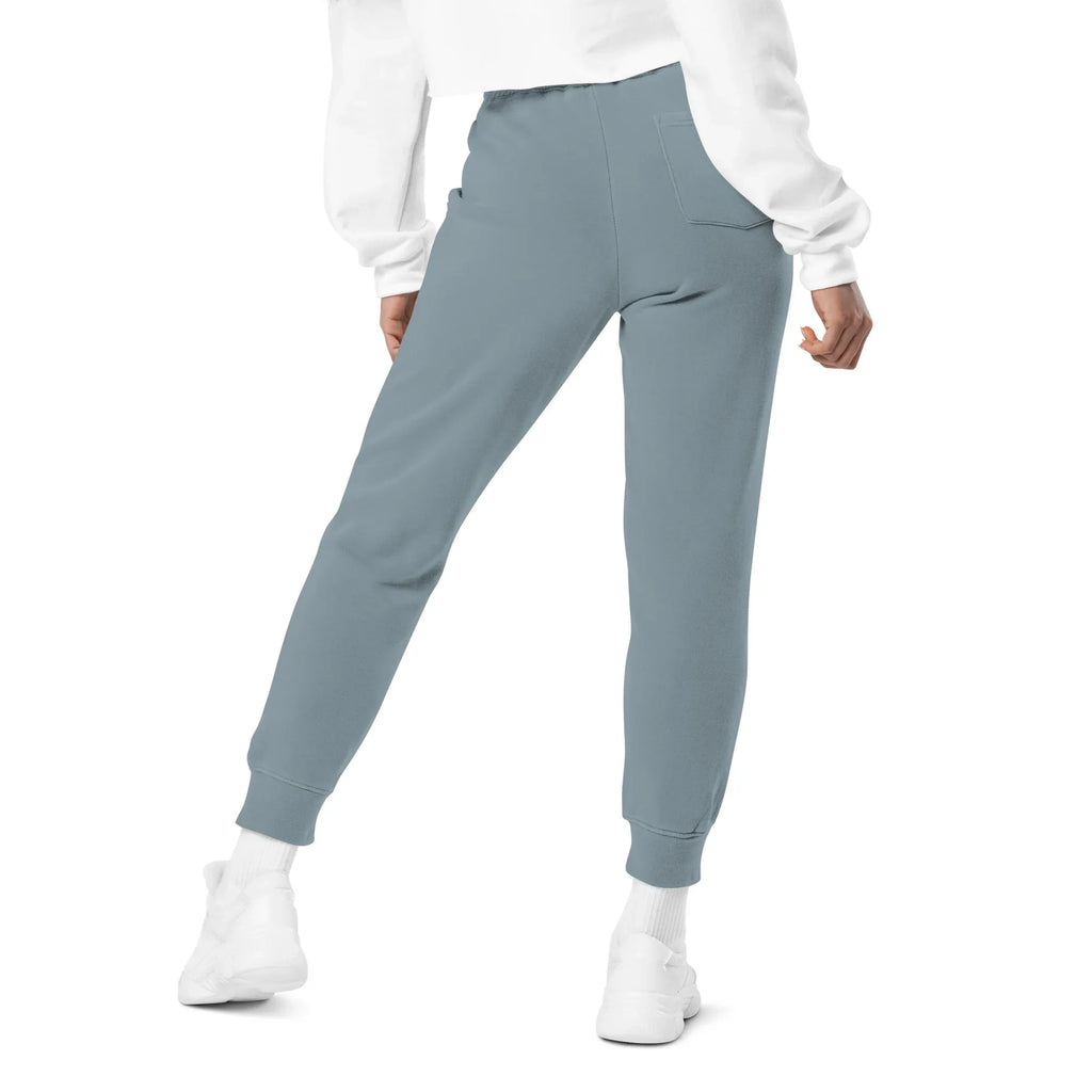 AwRans | Premium Unisex pigment-dyed sweatpants sweatpants AwRans Clothing unisex-pigment-dyed-sweatpants-pigment-slate-blue-back-688d531baef6d