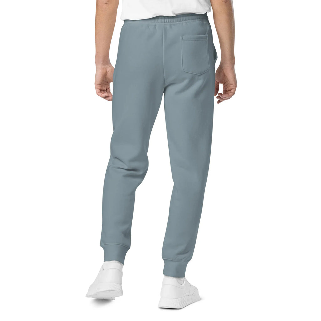 AwRans | Premium Unisex pigment-dyed sweatpants sweatpants AwRans Clothing unisex-pigment-dyed-sweatpants-pigment-slate-blue-back-688d531baf50f