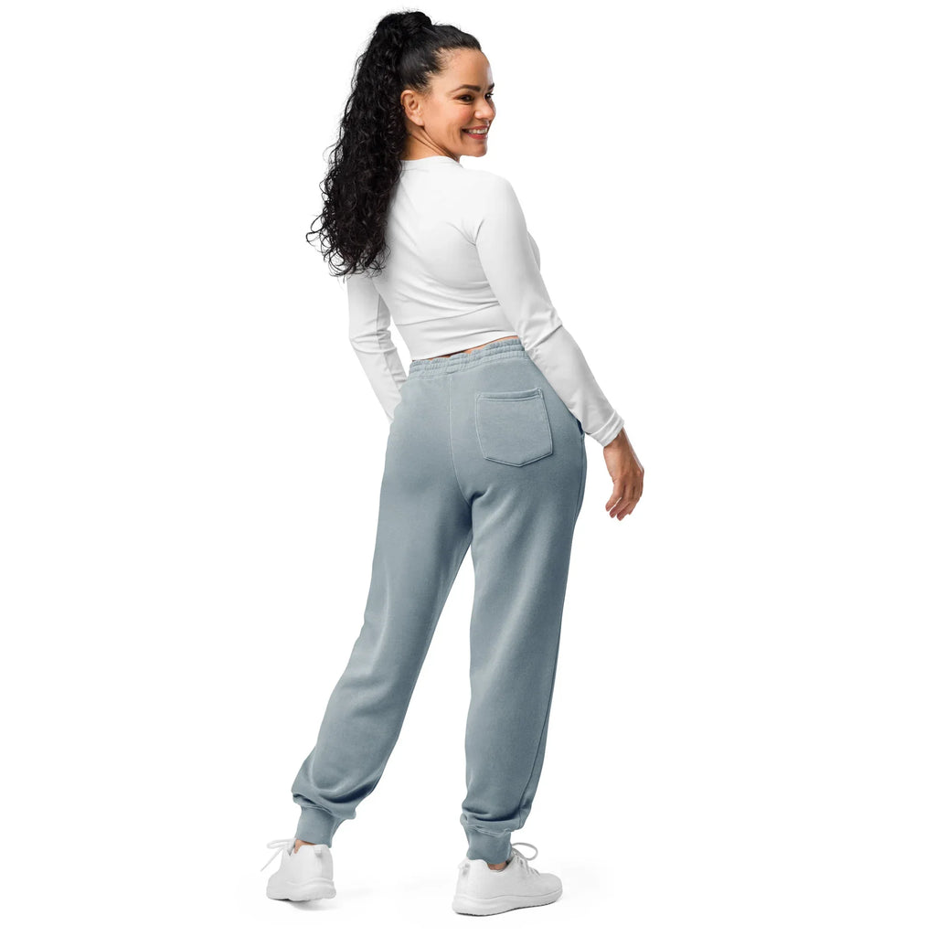 AwRans | Premium Unisex pigment-dyed sweatpants sweatpants AwRans Clothing unisex-pigment-dyed-sweatpants-pigment-slate-blue-back-688d531baf74c