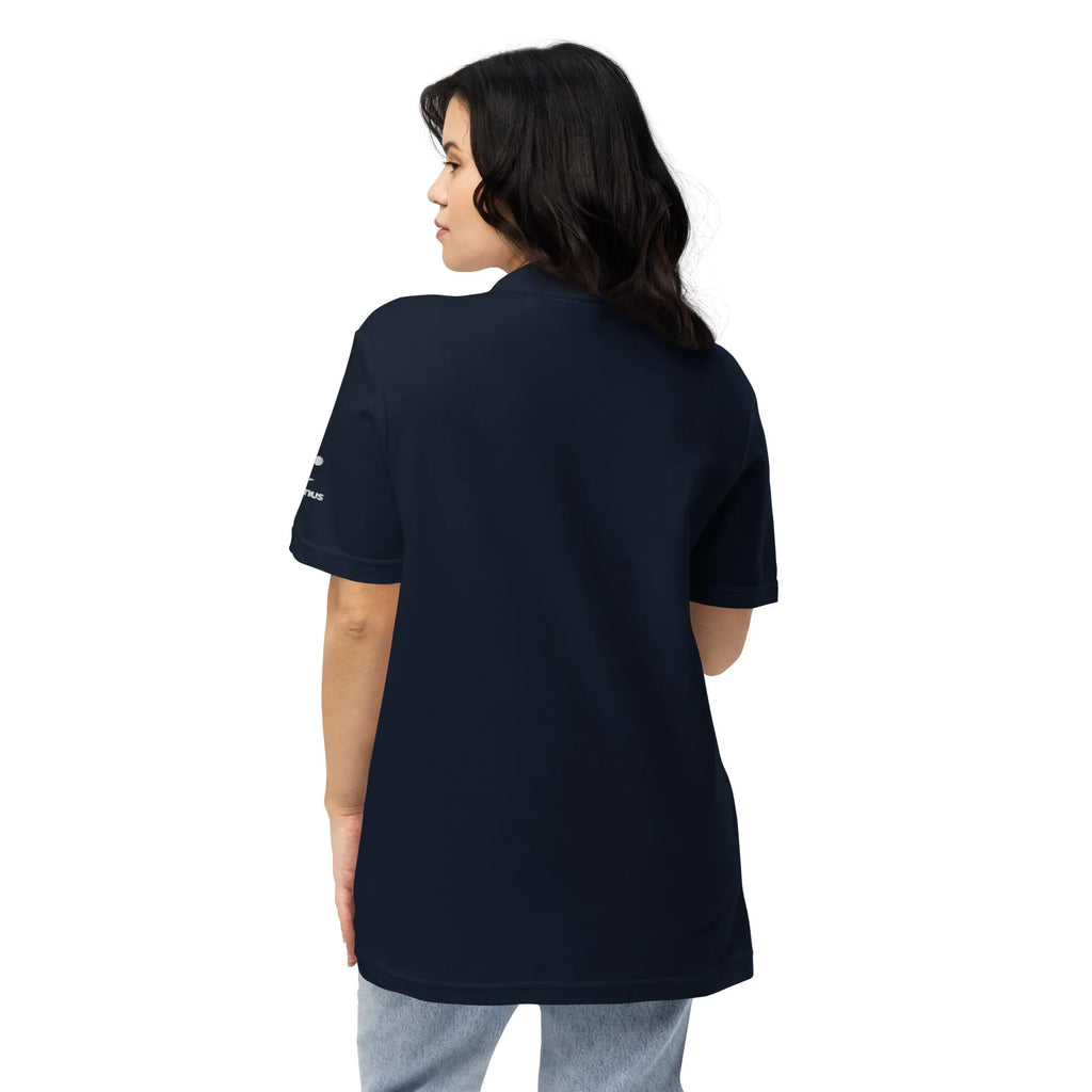 Class Meets Comfort | Unisex Pique Polo Shirt polo shirt AwRans Clothing unisex-pique-polo-shirt-navy-back-67b7d5091e4fb