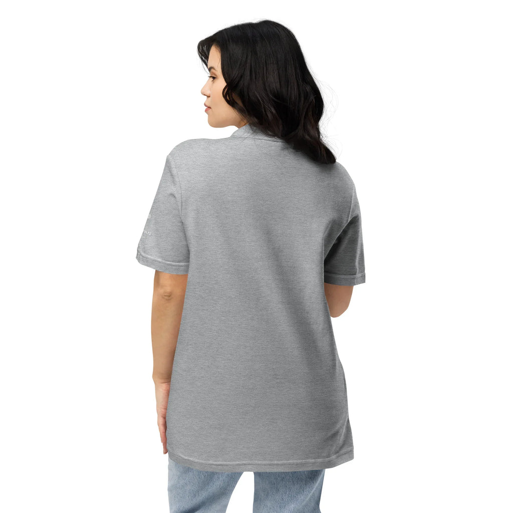 Timelessly Stylish | Unisex Pique Polo Shirt polo shirt AwRans Clothing unisex-pique-polo-shirt-sport-grey-back-67b7d6ce6abeb
