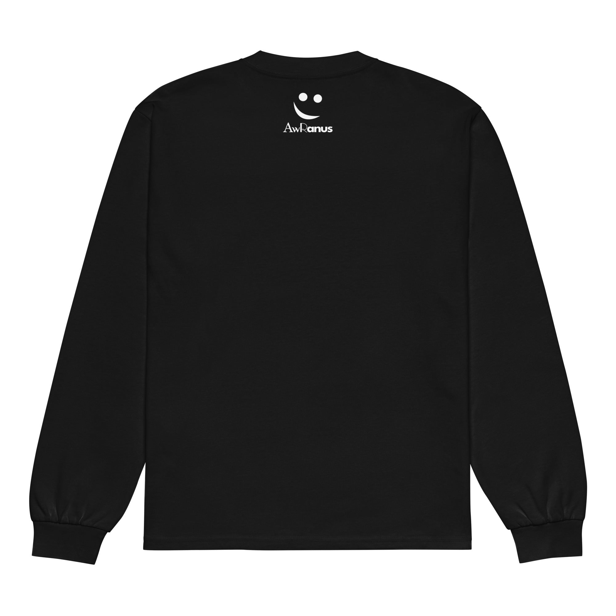 Unisex Premium Heavyweight Long Sleeve Shirt | Game Over long sleeve shirt AwRans Clothing unisex-premium-heavyweight-long-sleeve-shirt-black-back-67f2c2427a3ed