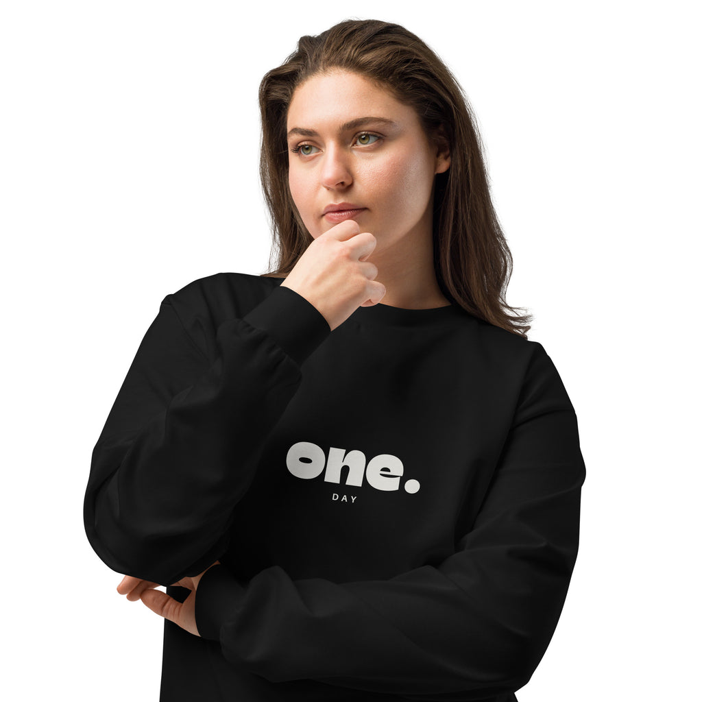 Unisex Premium Heavyweight Long Sleeve Shirt | One Day long sleeve shirt AwRans Clothing unisex-premium-heavyweight-long-sleeve-shirt-black-front-2-67eaaaf87be93
