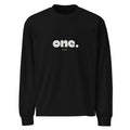 Unisex Premium Heavyweight Long Sleeve Shirt | One Day Black long sleeve shirt AwRans Clothing unisex-premium-heavyweight-long-sleeve-shirt-black-front-67eaaaf879235