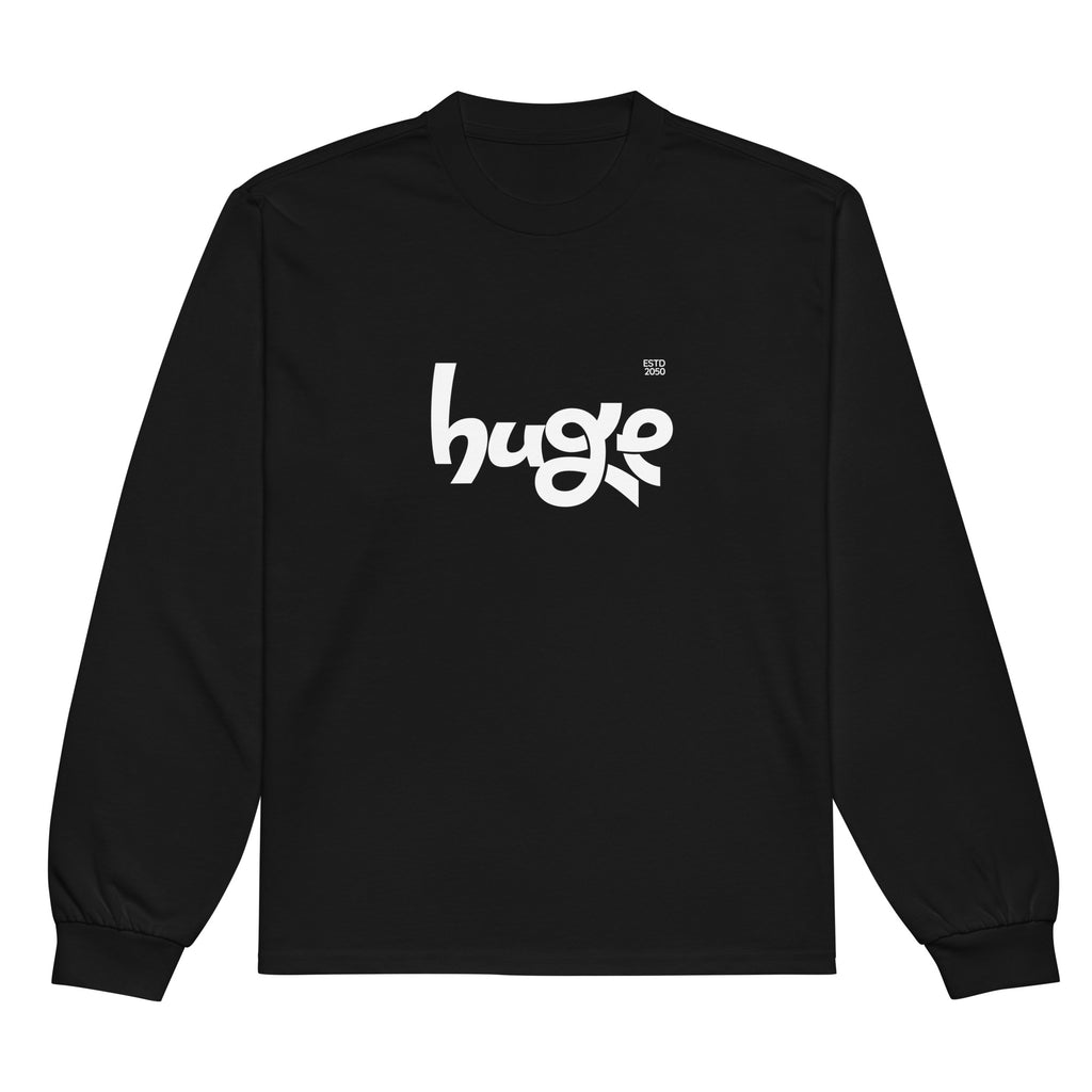 Unisex Premium Heavyweight Long Sleeve Shirt | Huge long sleeve shirt AwRans Clothing unisex-premium-heavyweight-long-sleeve-shirt-black-front-67f294300a76d