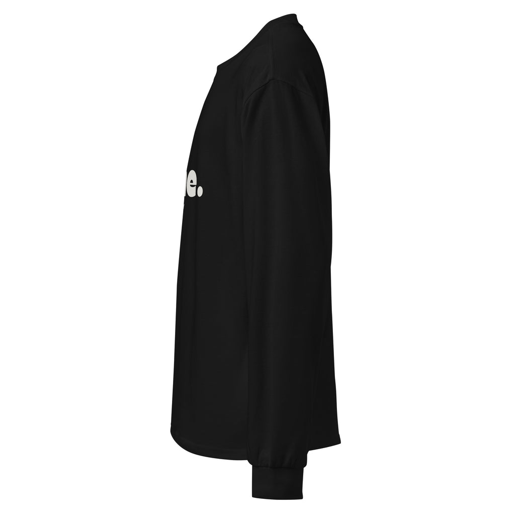 Unisex Premium Heavyweight Long Sleeve Shirt | One Day long sleeve shirt AwRans Clothing unisex-premium-heavyweight-long-sleeve-shirt-black-left-67eaaaf8c211e