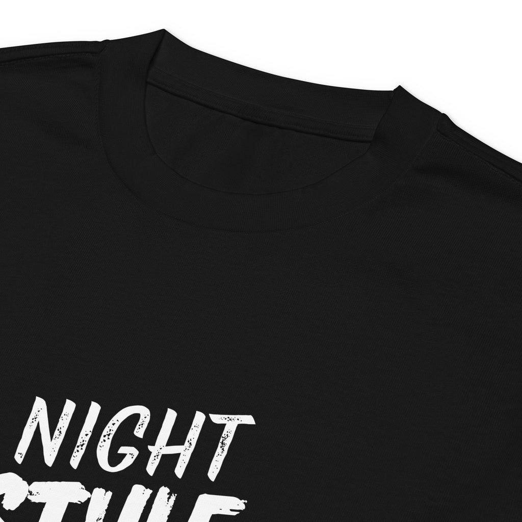Unisex Premium Heavyweight Long Sleeve Shirt | Night Style long sleeve shirt AwRans Clothing unisex-premium-heavyweight-long-sleeve-shirt-black-product-details-2-67eaaba79b46b