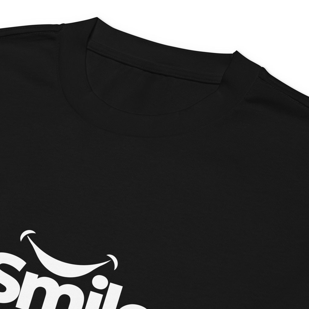 Unisex Premium Heavyweight Long Sleeve Shirt | Smile long sleeve shirt AwRans Clothing unisex-premium-heavyweight-long-sleeve-shirt-black-product-details-2-67f29f017486f