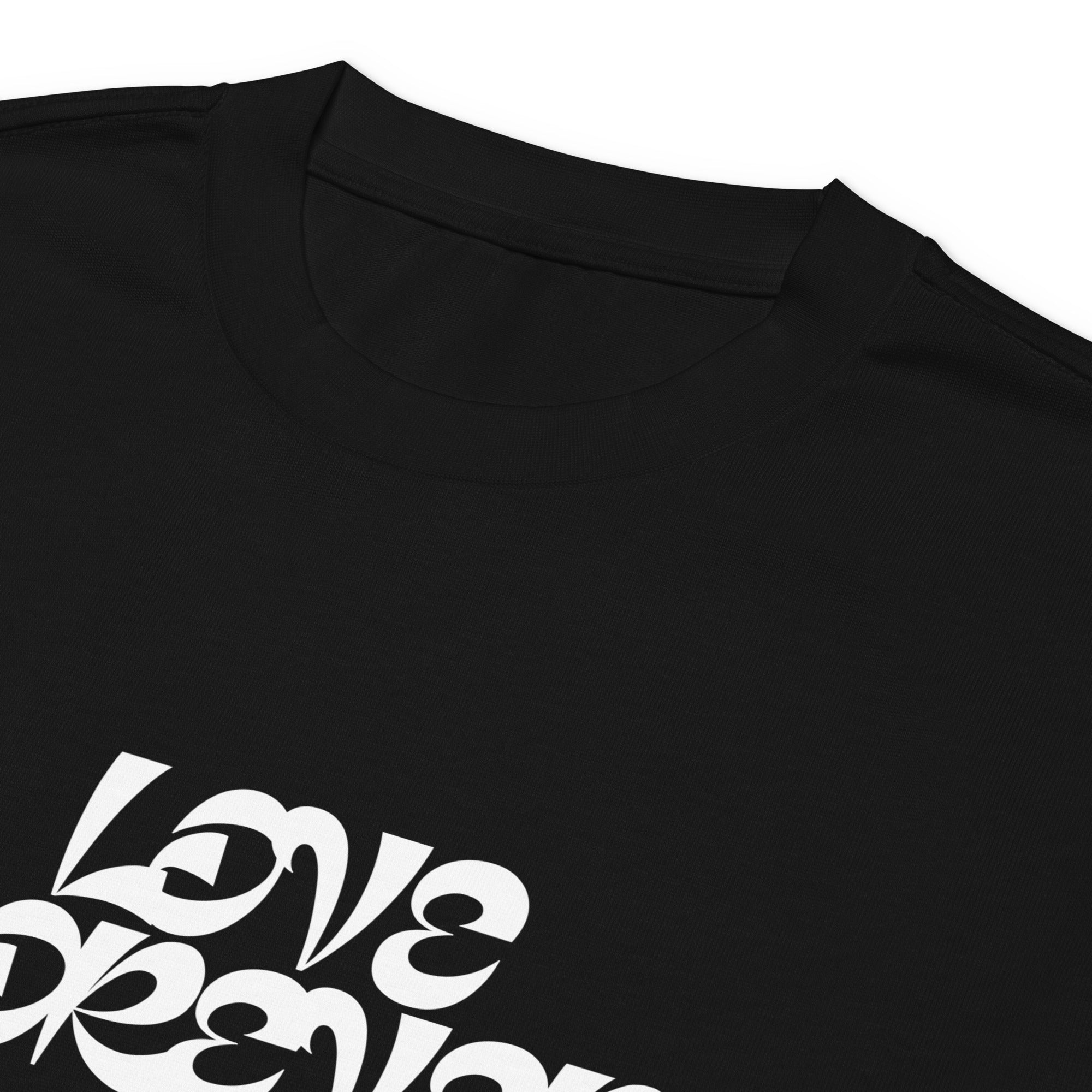 Unisex Premium Heavyweight Long Sleeve Shirt | Love Forever long sleeve shirt AwRans Clothing unisex-premium-heavyweight-long-sleeve-shirt-black-product-details-2-67f2c2d858fa1