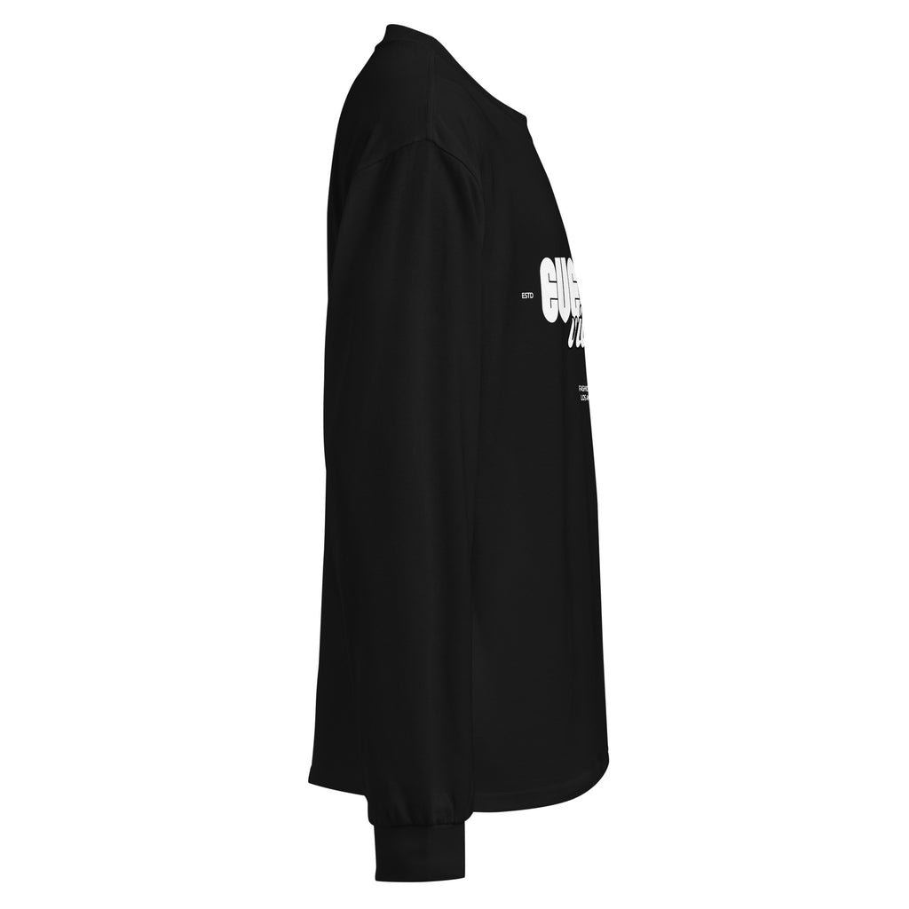 Unisex Premium Heavyweight Long Sleeve Shirt | Evening Vibes long sleeve shirt AwRans Clothing unisex-premium-heavyweight-long-sleeve-shirt-black-right-67f2c4172de13