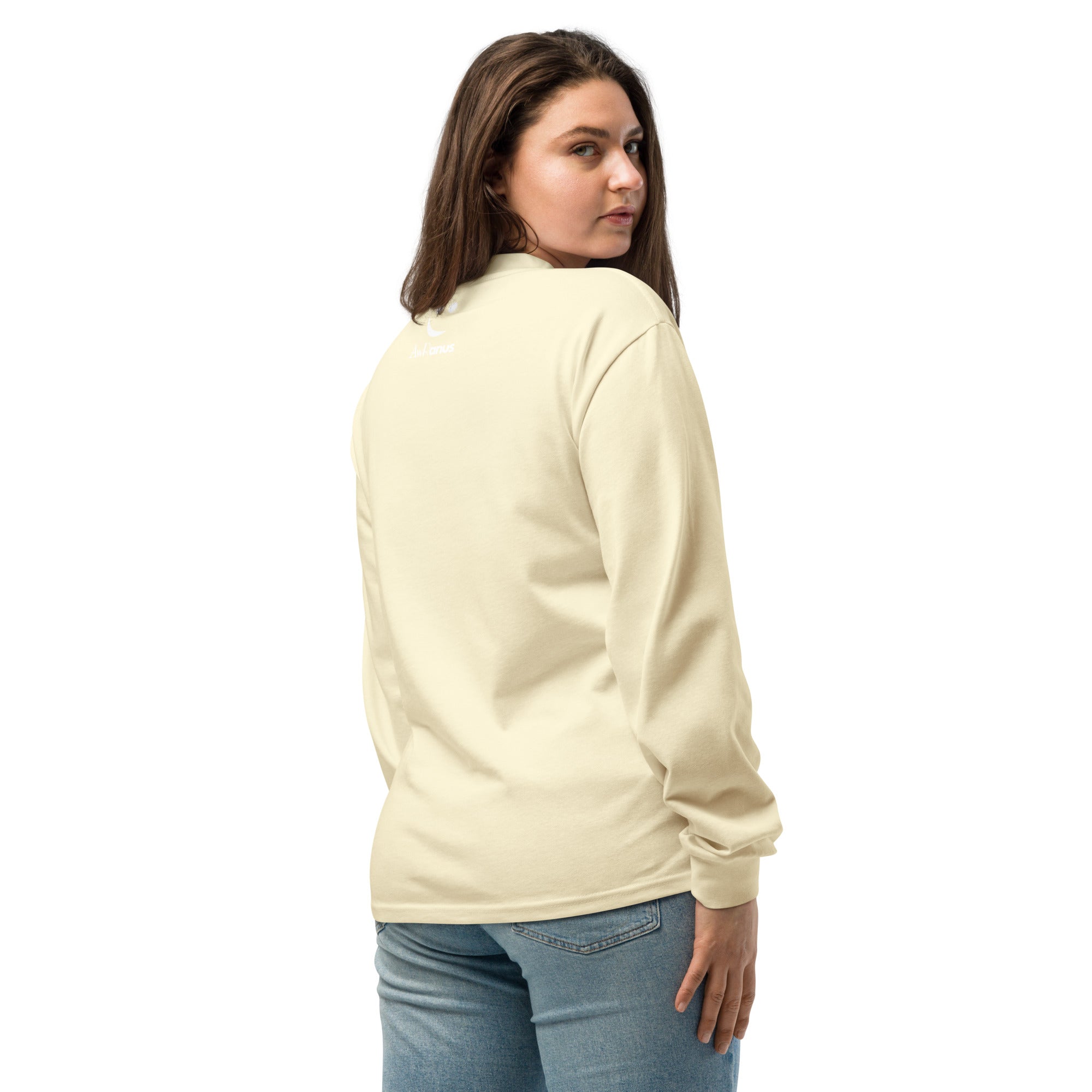 Unisex Premium Heavyweight Long Sleeve Shirt | Huge long sleeve shirt AwRans Clothing unisex-premium-heavyweight-long-sleeve-shirt-butter-back-67f294301956a