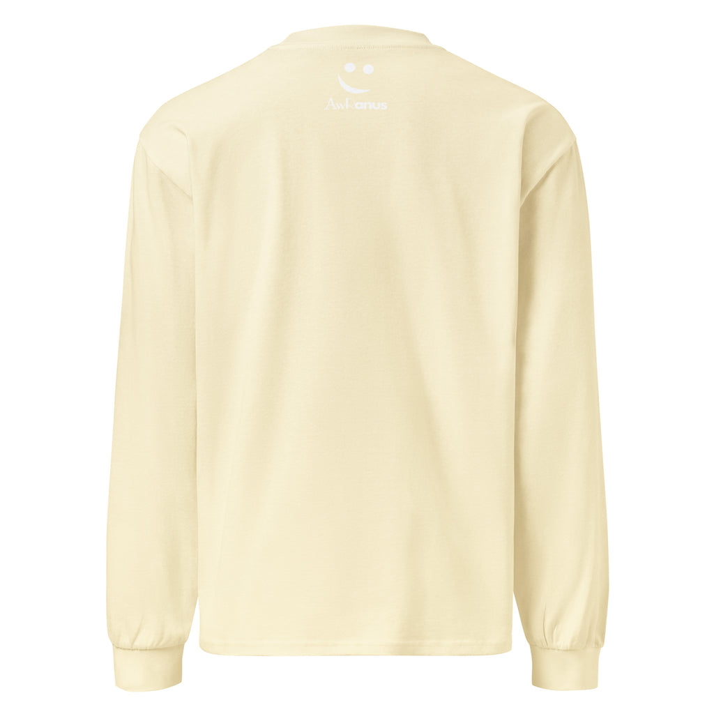 Unisex Premium Heavyweight Long Sleeve Shirt | My Vibes Great Time long sleeve shirt AwRans Clothing unisex-premium-heavyweight-long-sleeve-shirt-butter-back-67f2a050d13fd