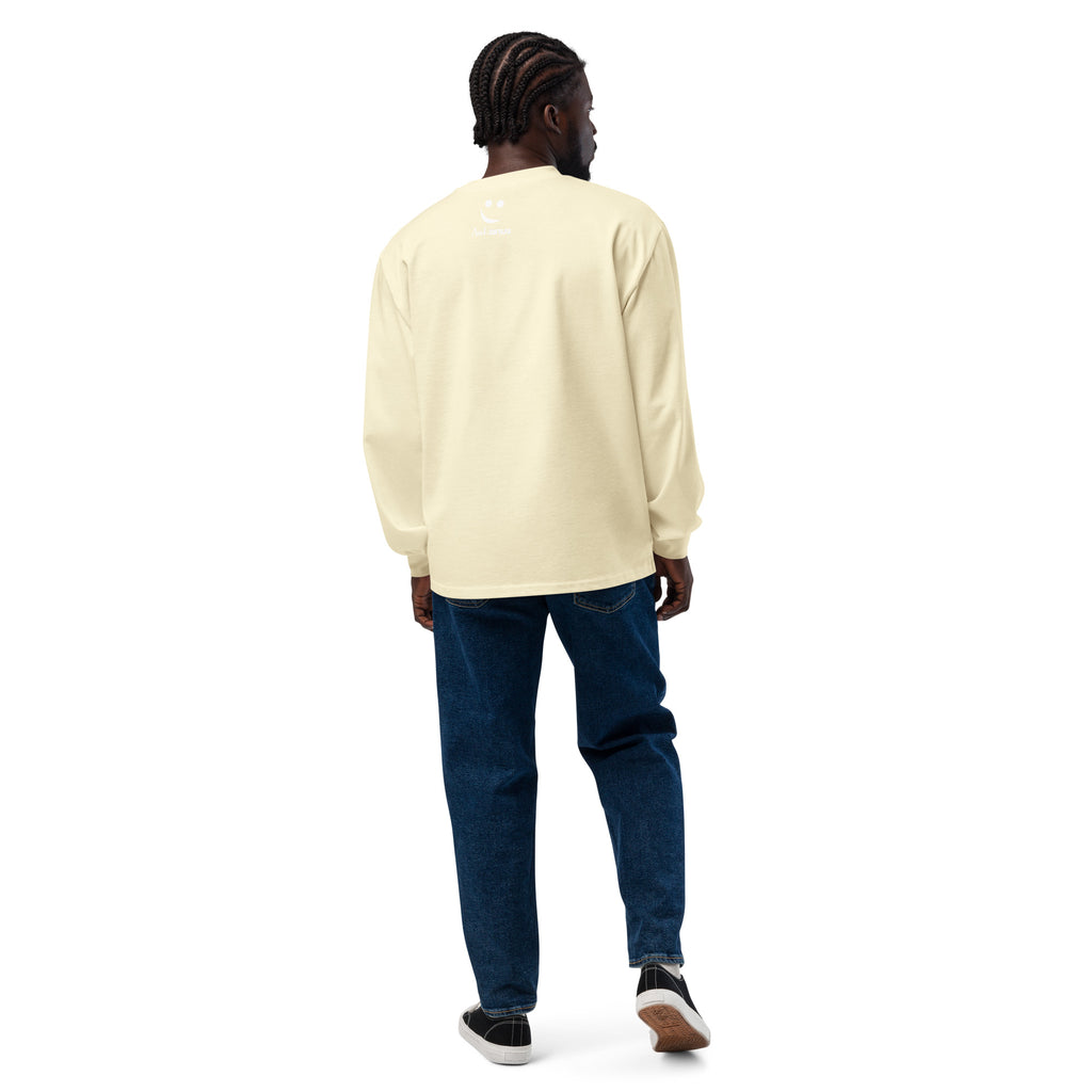 Unisex Premium Heavyweight Long Sleeve Shirt | Evening Vibes long sleeve shirt AwRans Clothing unisex-premium-heavyweight-long-sleeve-shirt-butter-back-67f2c41703147