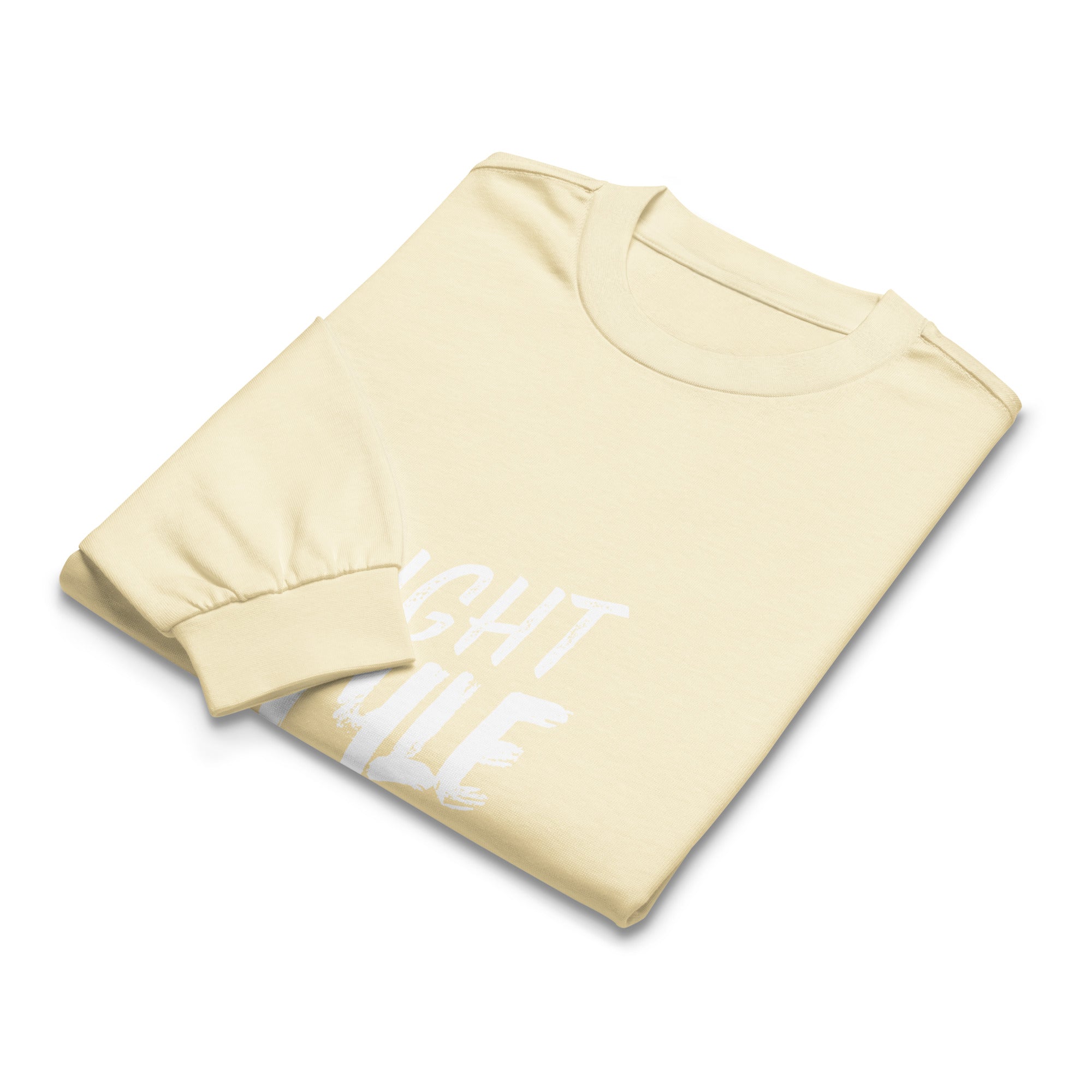 Unisex Premium Heavyweight Long Sleeve Shirt | Night Style long sleeve shirt AwRans Clothing unisex-premium-heavyweight-long-sleeve-shirt-butter-front-67eaaba7bed93