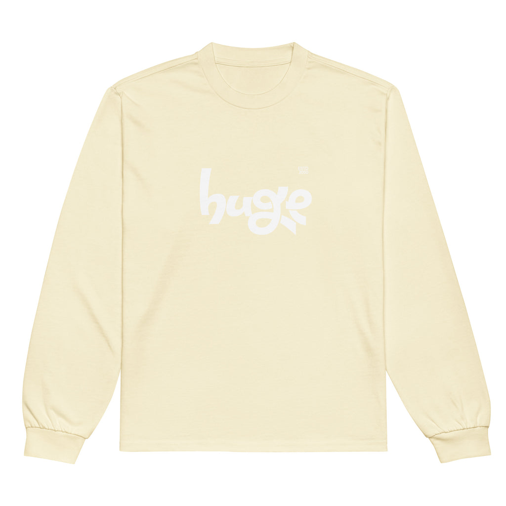 Unisex Premium Heavyweight Long Sleeve Shirt | Huge long sleeve shirt AwRans Clothing unisex-premium-heavyweight-long-sleeve-shirt-butter-front-67f29430160d0