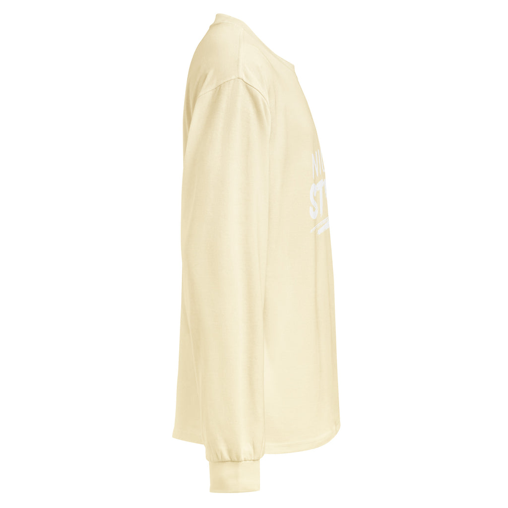 Unisex Premium Heavyweight Long Sleeve Shirt | Night Style long sleeve shirt AwRans Clothing unisex-premium-heavyweight-long-sleeve-shirt-butter-right-67eaaba7df20b